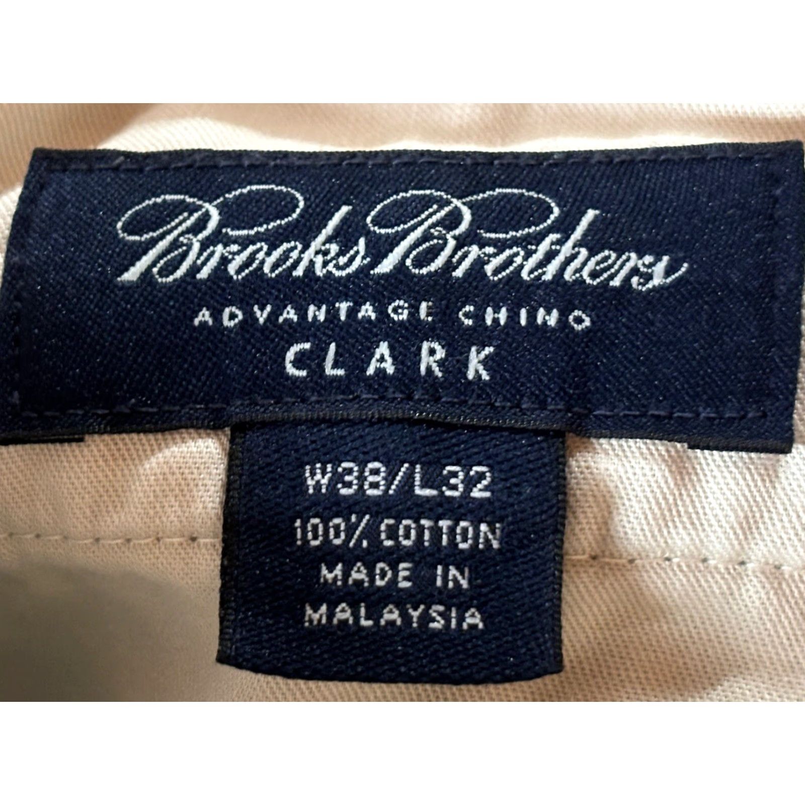 Brooks Brothers Brooks Brothers Men’s Clark Advantage Chino Pants 38x32 Flat Front Tan Cotton Regular Inseam 32 Size 38 Style Chino Front Flat Front Size US 38 / EU 54 - 5 Thumbnail
