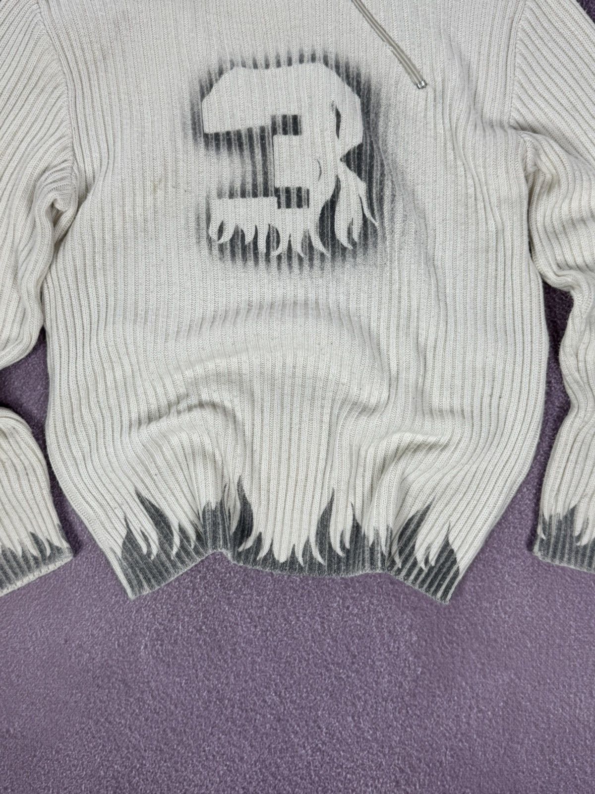 If Six Was Nine Japanese Brand 00s Aesthetic Ribbed Knit Y2K Sweater Size US M / EU 48-50 / 2 - 2 Thumbnail