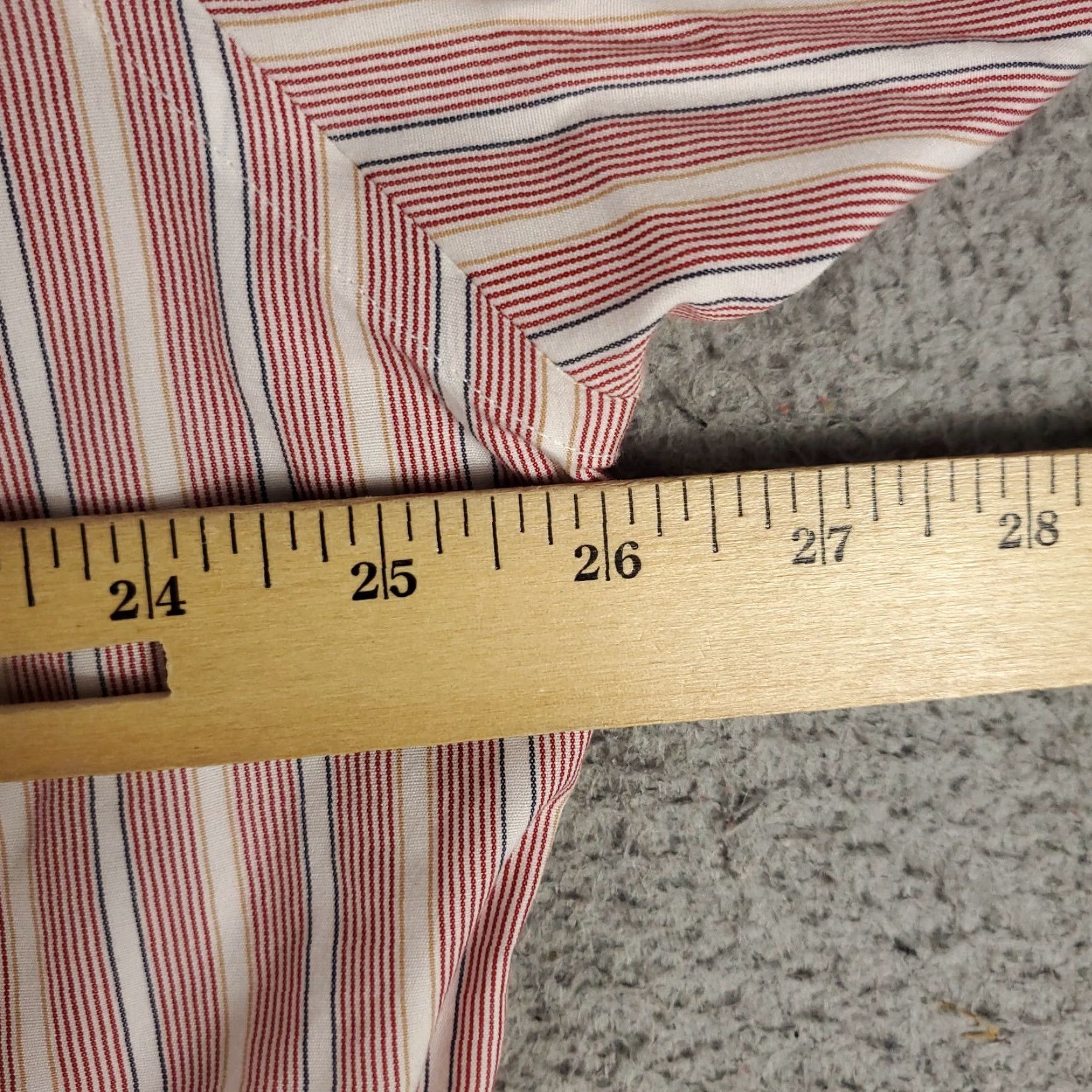 Brooks Brothers Brooks Brothers Dress Shirt Mens Size 16 Red Striped French Cuff Button Up Size 42R - 5 Thumbnail