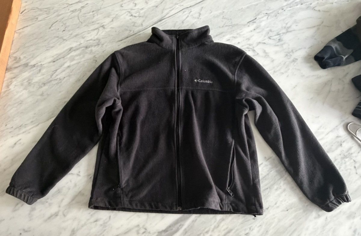 Columbia Columbia Black Full Zip Fleece Jacket Classic Outdoor Zip Up Size US XL / EU 56 / 4 - 1 Thumbnail