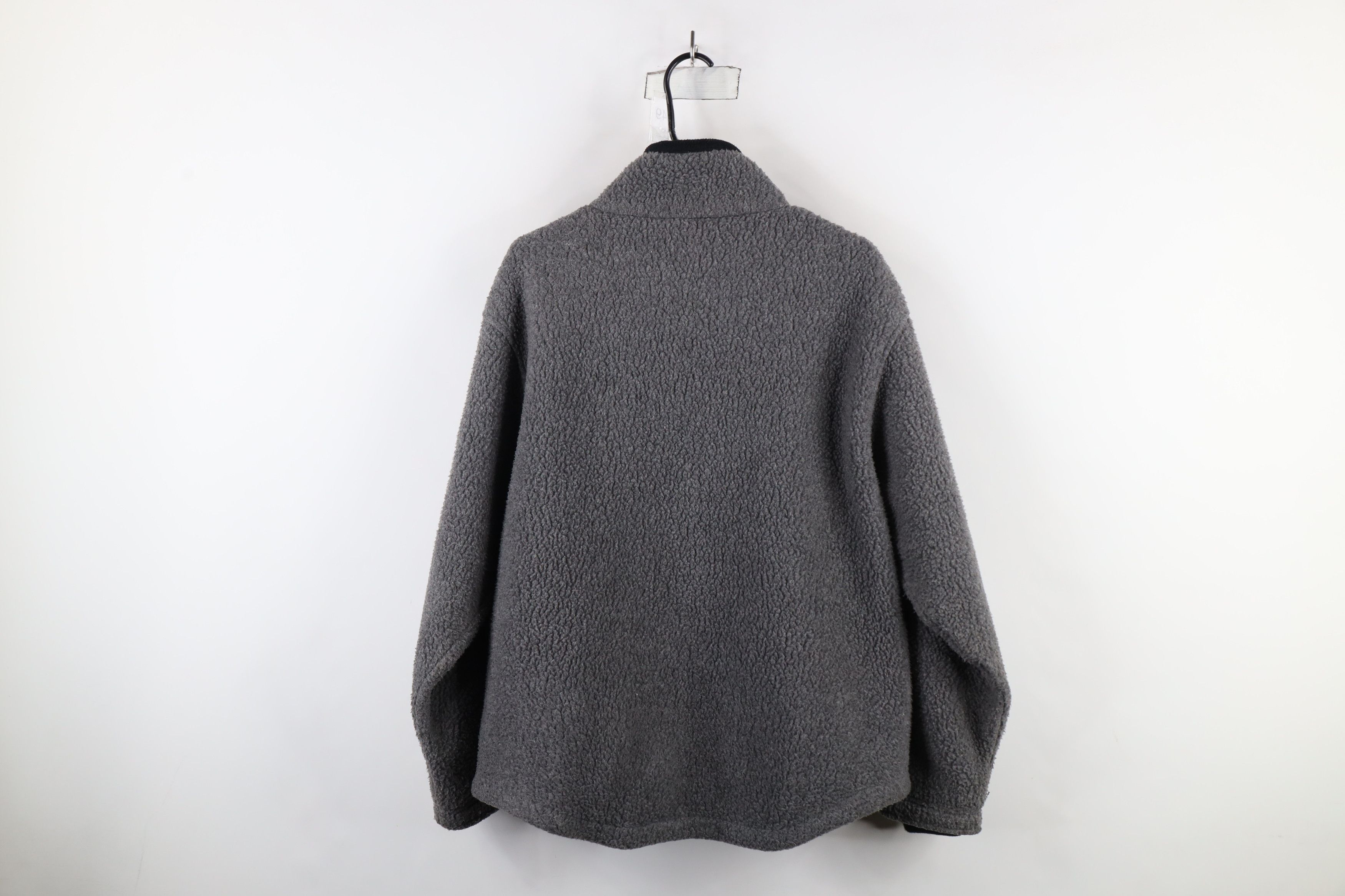 L.L. Bean Vintage 90s LL Bean Pile Fleece Full Zip Jacket Gray USA Size US L / EU 52-54 / 3 - 12 Thumbnail
