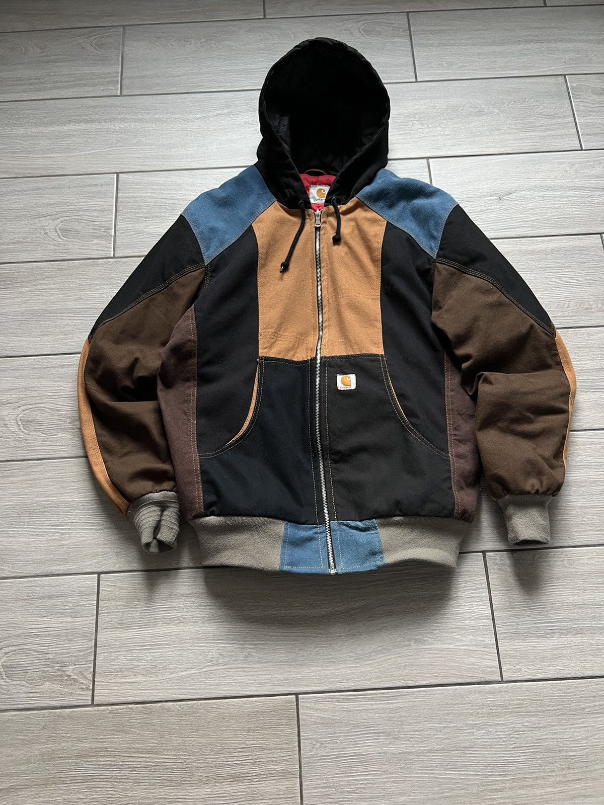 Carhartt × Vintage Men’s Vintage Rare Carhartt Bomber Jacket Distressed Size US L / EU 52-54 / 3 - 2 Thumbnail