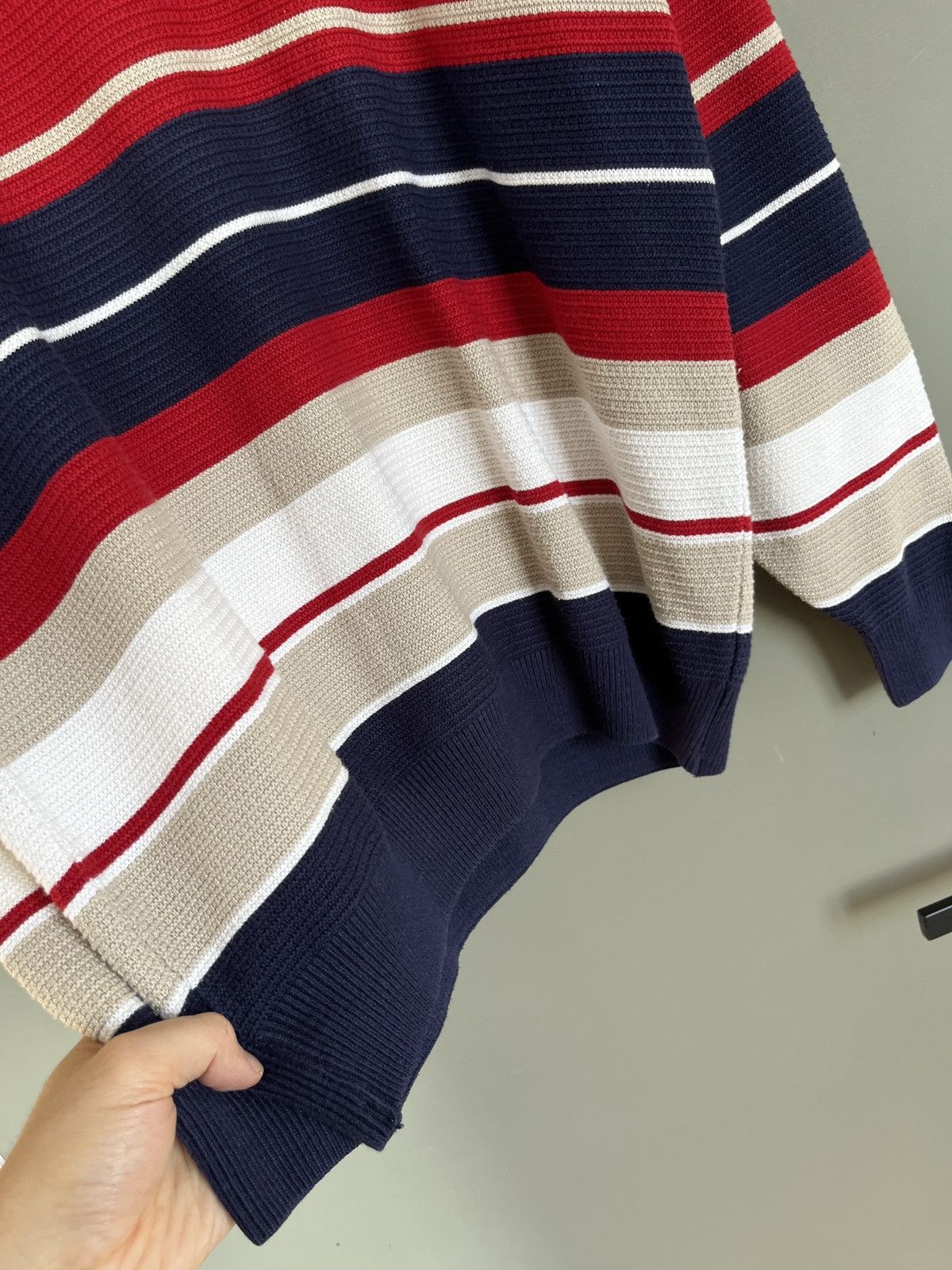 Lacoste LACOSTE Vintage Striped France Sweater Size US L / EU 52-54 / 3 - 6 Thumbnail