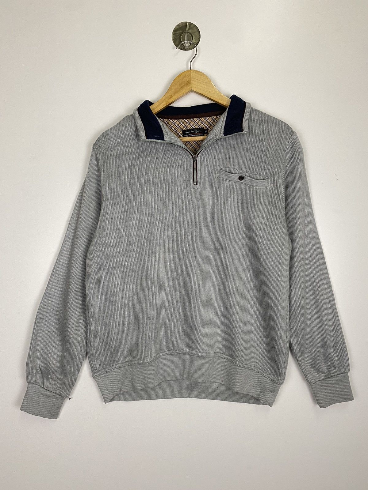 Japanese Brand × Kansai Yamamoto × Vintage Vintage Kansai Yamamoto Halfzipper Size US M / EU 48-50 / 2 - 1 Thumbnail