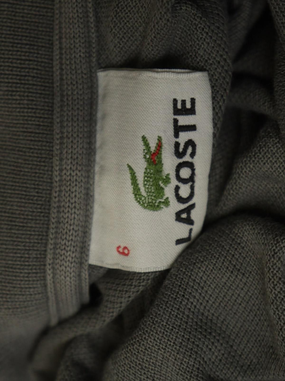 Lacoste Lacoste Gray 100% Cotton Collar Embroidered Shirt Size 6 Size US M / EU 48-50 / 2 - 6 Thumbnail