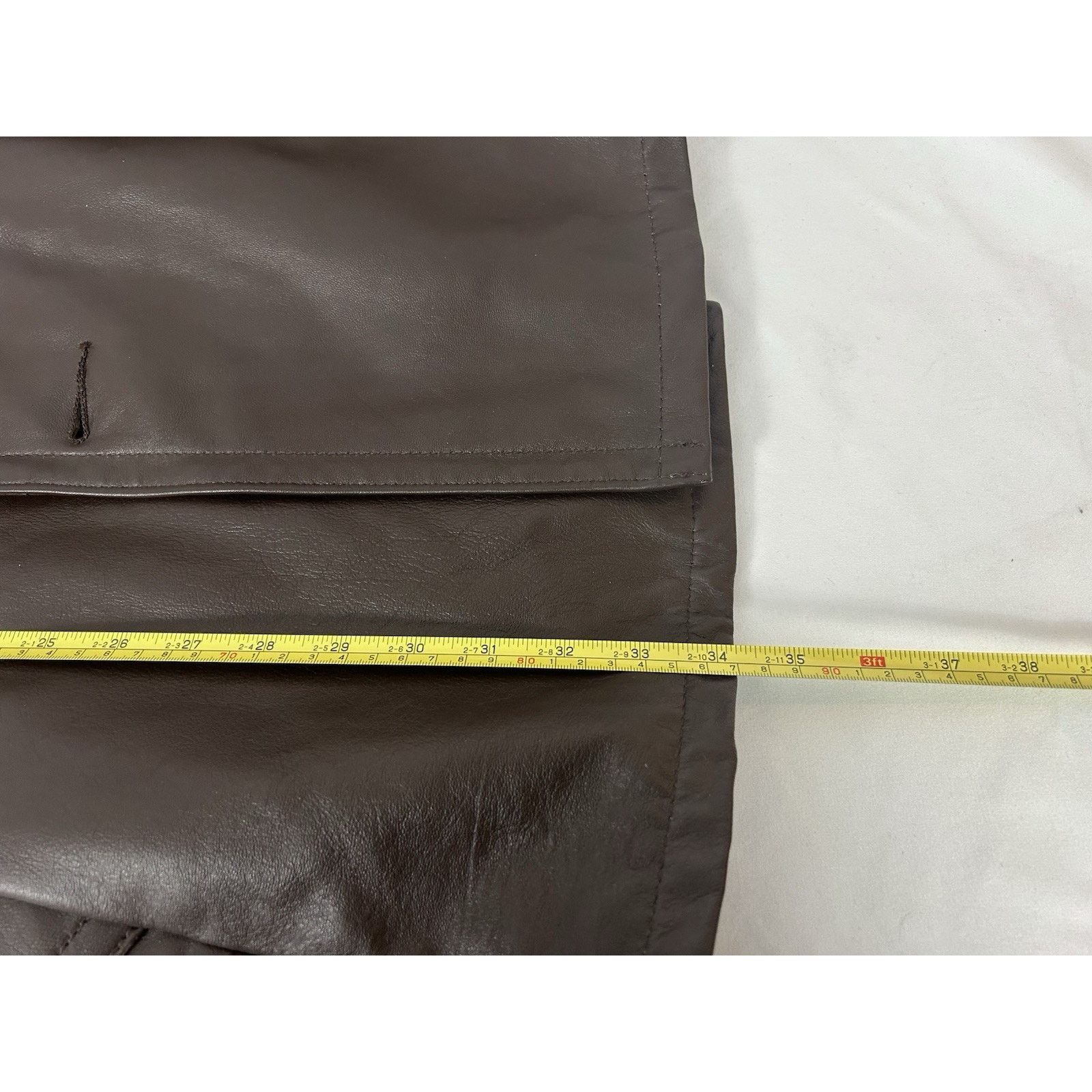 Reed VTG 90s Reed Leather Jacket Brown Overcoat XXL NWT Size US XXL / EU 58 / 5 - 9 Thumbnail
