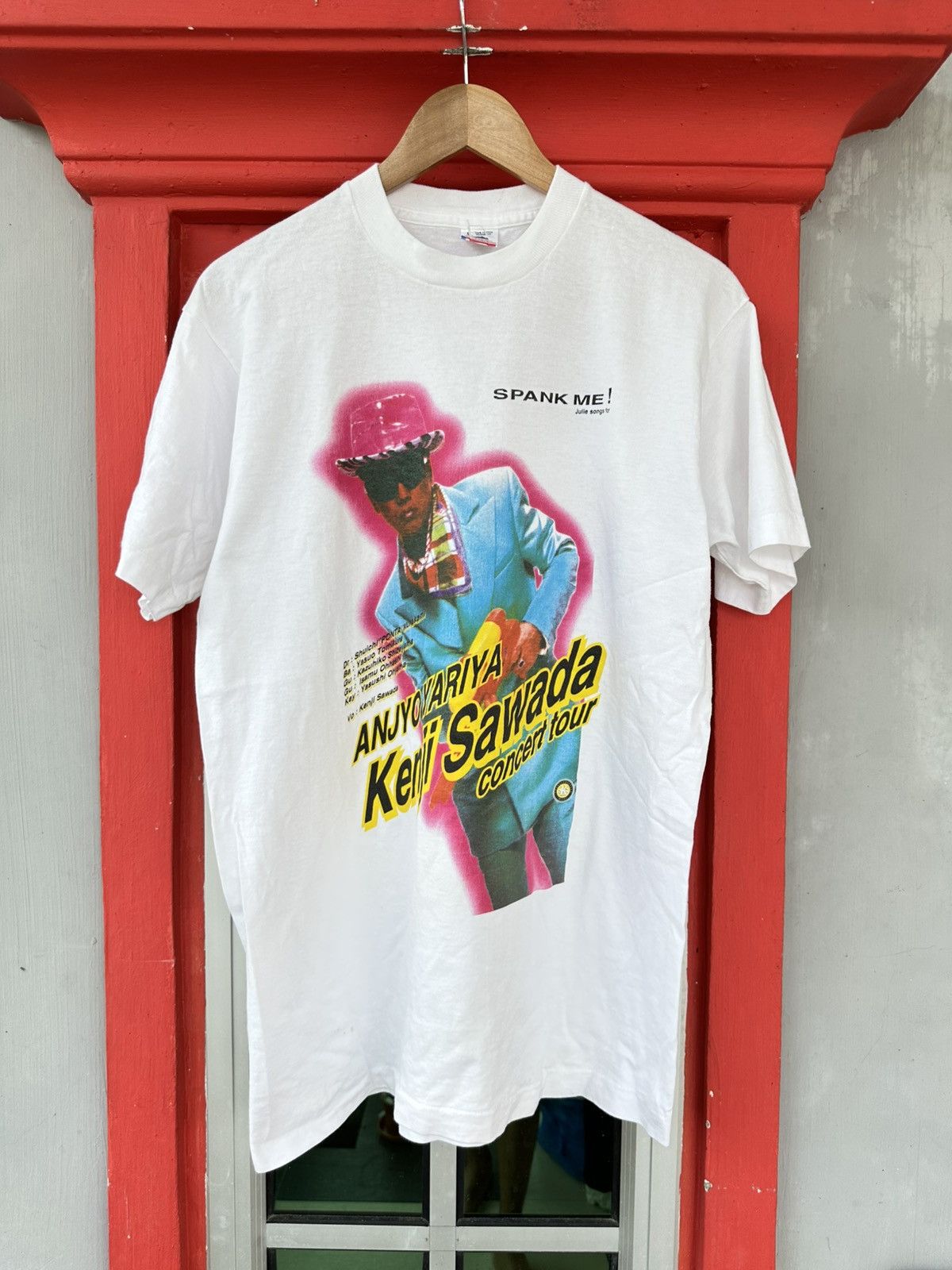 Band Tees Vintage 90s Anjyo Yariya Kenji Sawada Concert Tour Band Tee Size US L / EU 52-54 / 3 - 1 Thumbnail