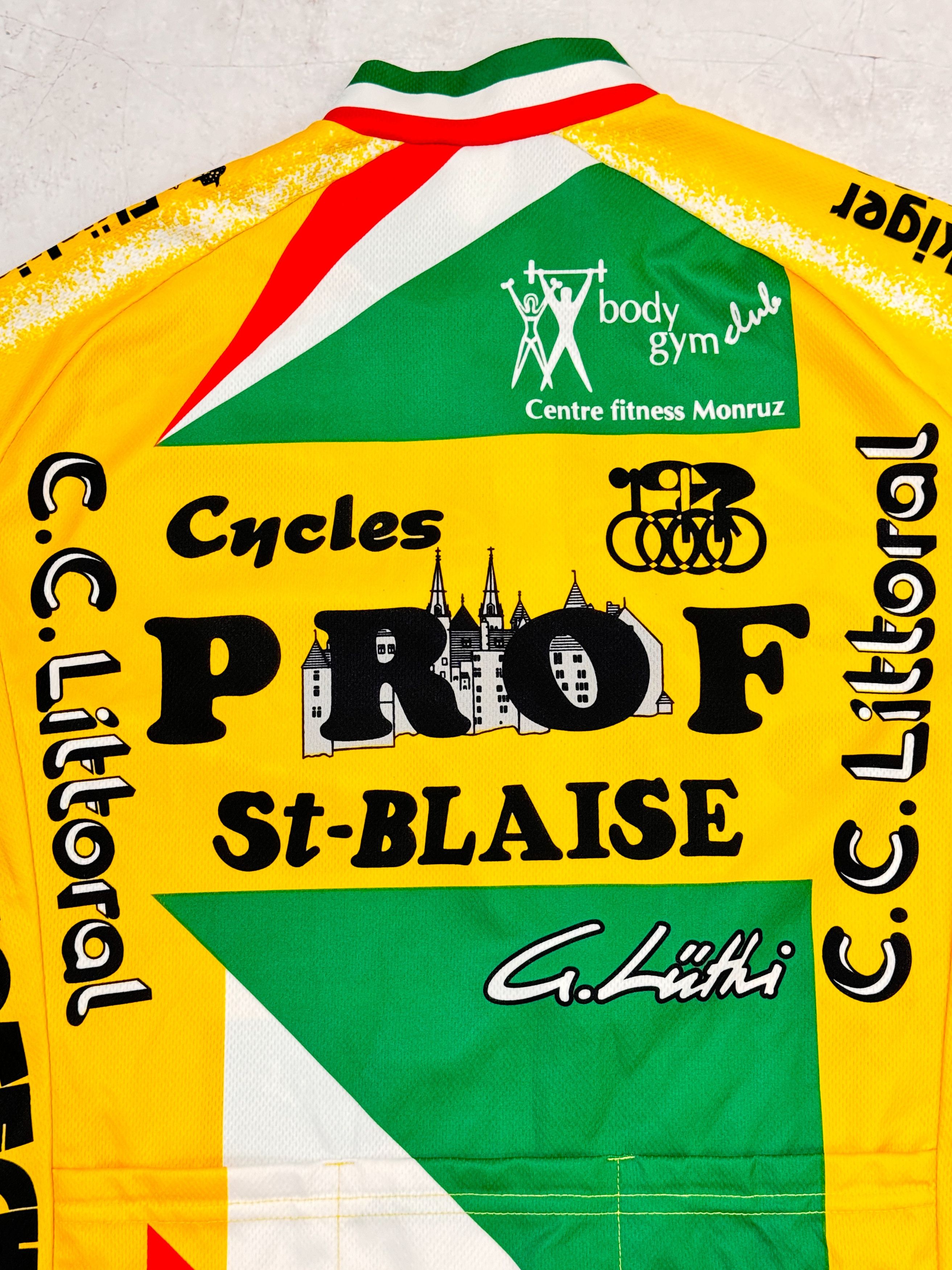 Vintage Vintage Nalini Cycling Jersey Prof St-Blaise Scott Swiss Size US M / EU 48-50 / 2 - 11 Thumbnail