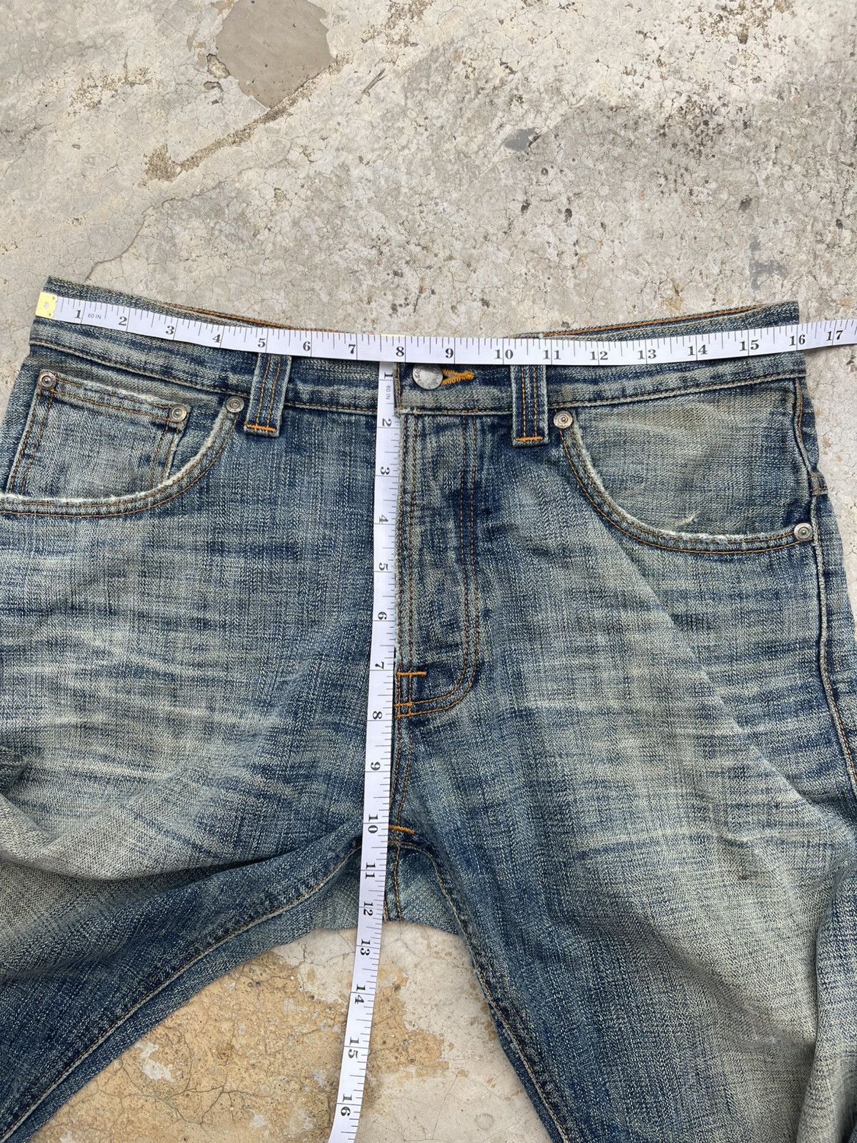 Nudie Jeans Nudie Jeans Co. Even Steven "Heaven Broken Blue" Distressed Size US 32 / EU 48 - 20 Thumbnail