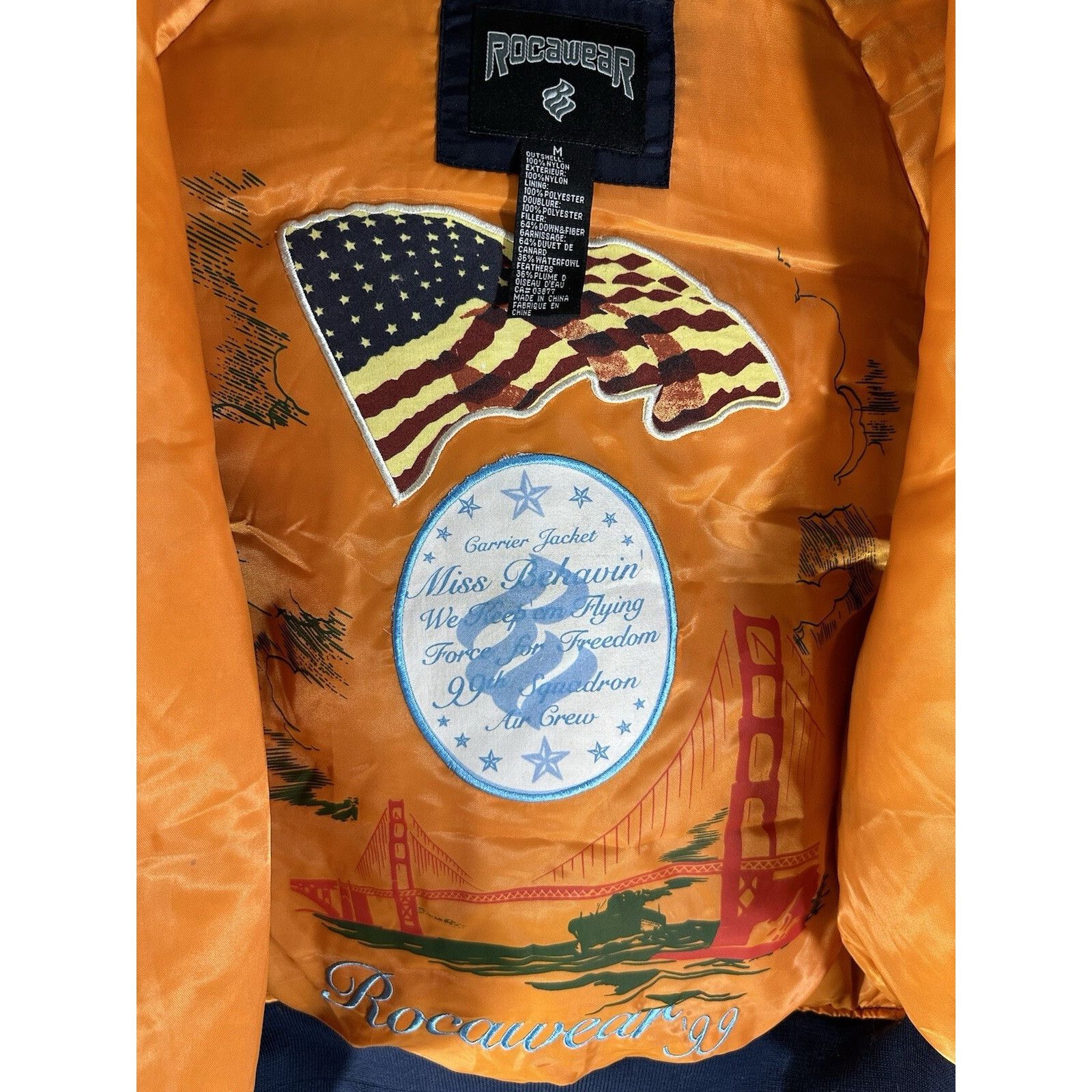 Rocawear Vintage Rocawear Airborne Bomber Jacket Y2K Very Rare 90’s 2 Size M / US 6-8 / IT 42-44 - 6 Thumbnail
