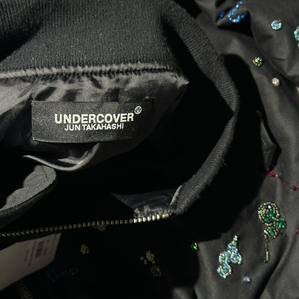 Undercover $3,580 hand beaded bomber jacket ghost hand 23AW Size US XL / EU 56 / 4 - 4 Thumbnail