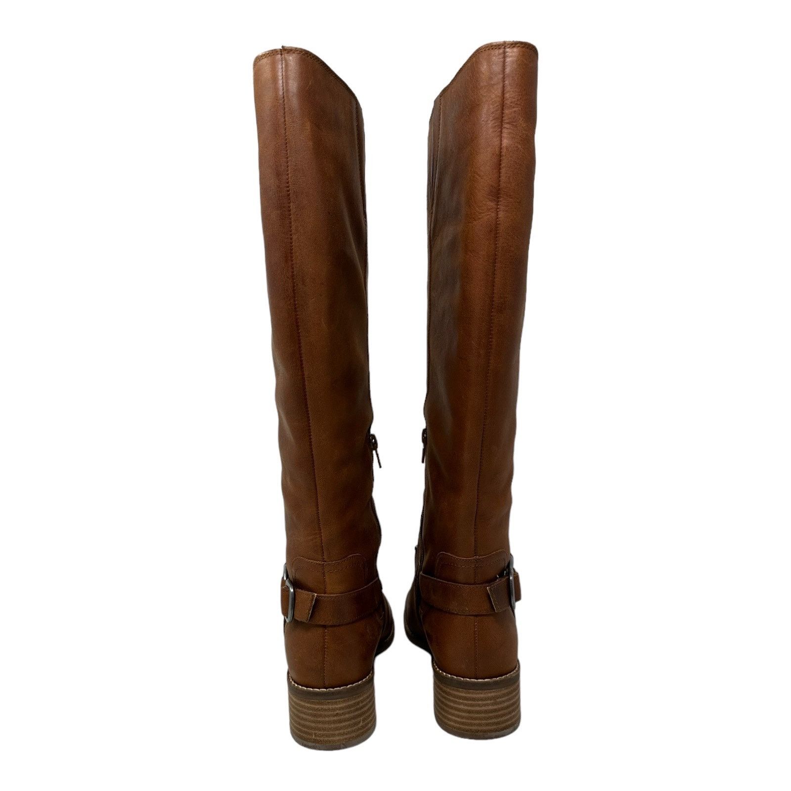 Lucky Brand Lucky Brand Brown Leather Karesi Equestrian Boot size 9.5 Size US 9.5 / IT 39.5 - 18 Thumbnail