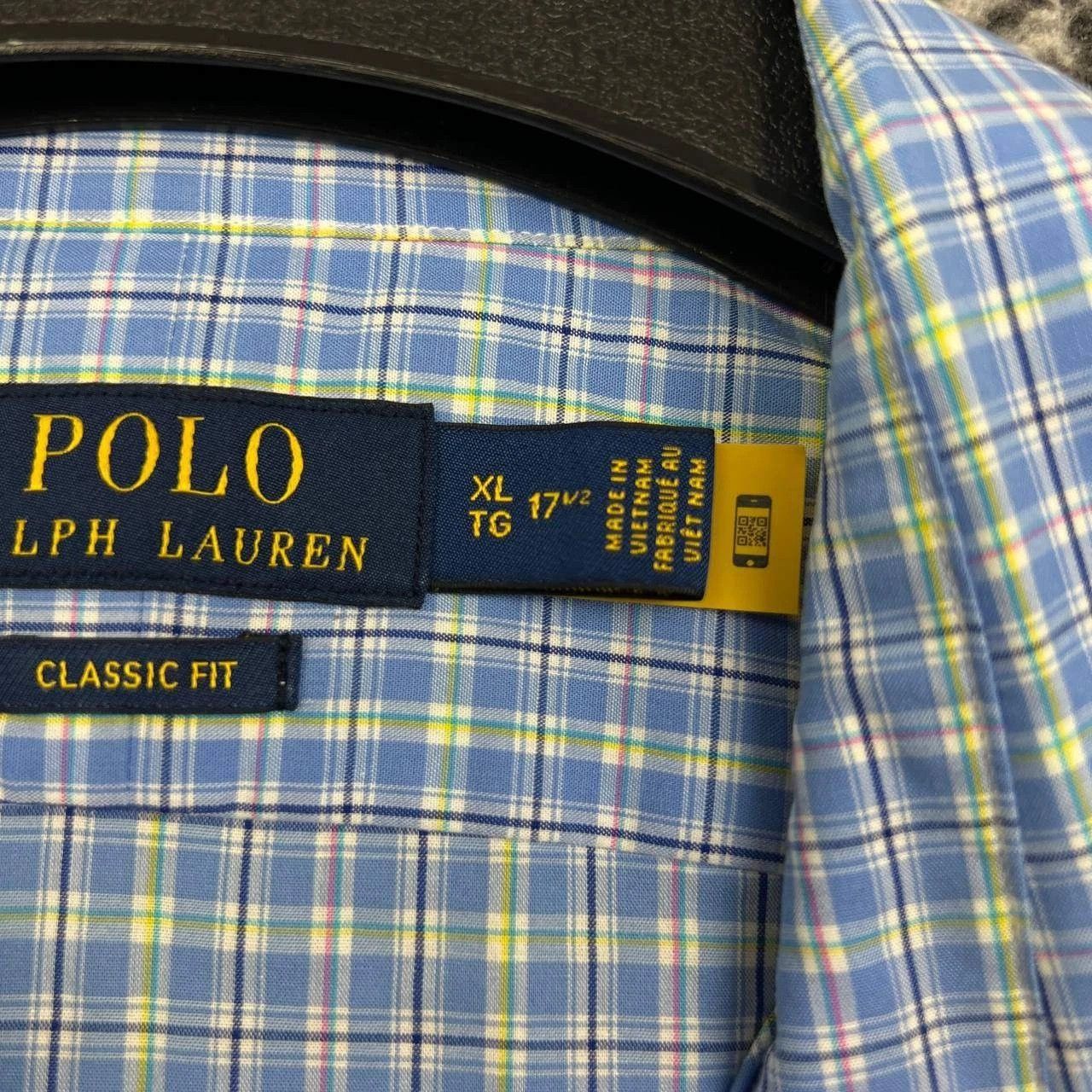Polo Ralph Lauren Polo Ralph Lauren Button Up Shirt Men 17 1/2 Plaid XL Size US XL / EU 56 / 4 - 9 Thumbnail