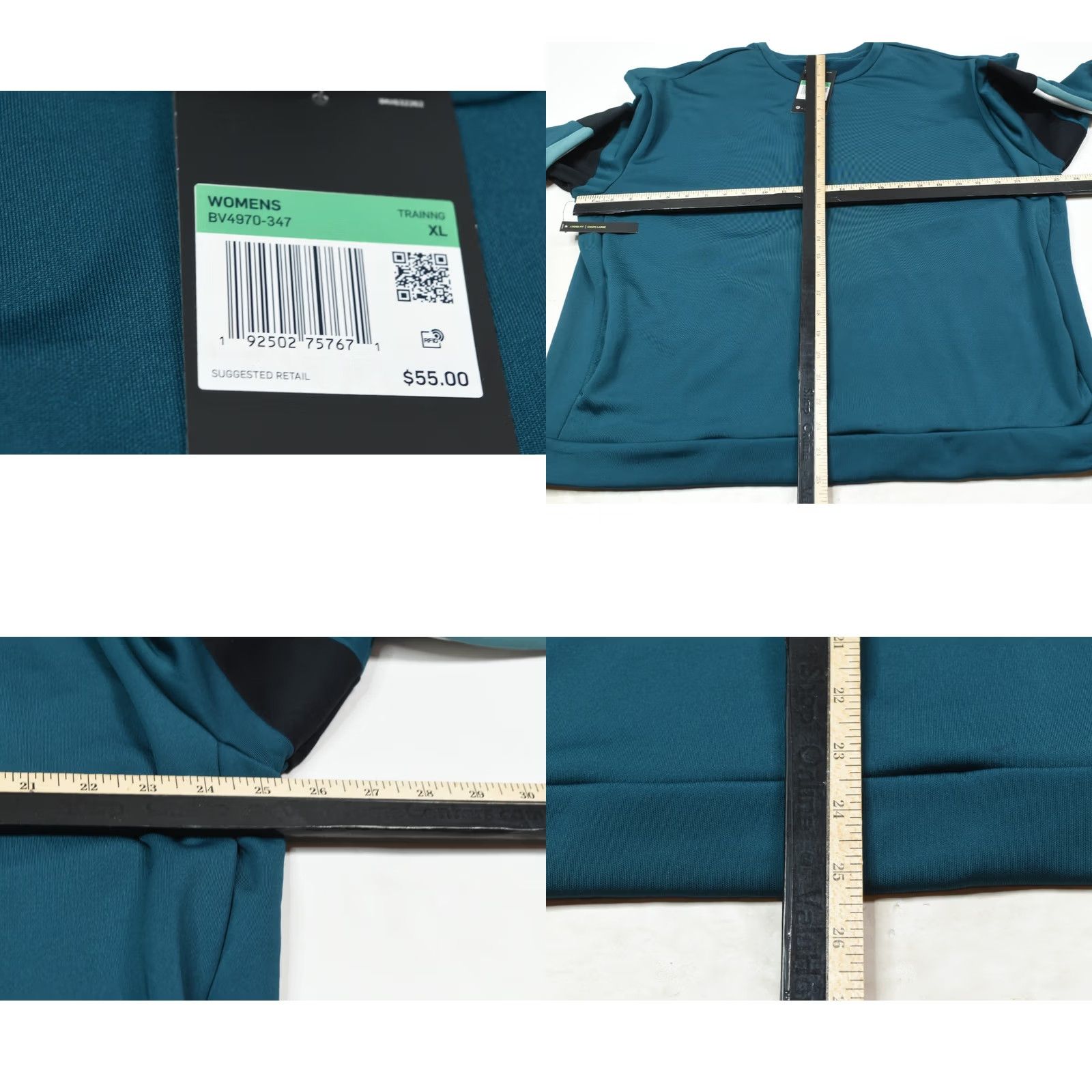 Nike Nike Therma Center Check Training Sweater Womens XL Blue Long Sleeve Gym Size XL / US 12-14 / IT 48-50 - 8 Thumbnail