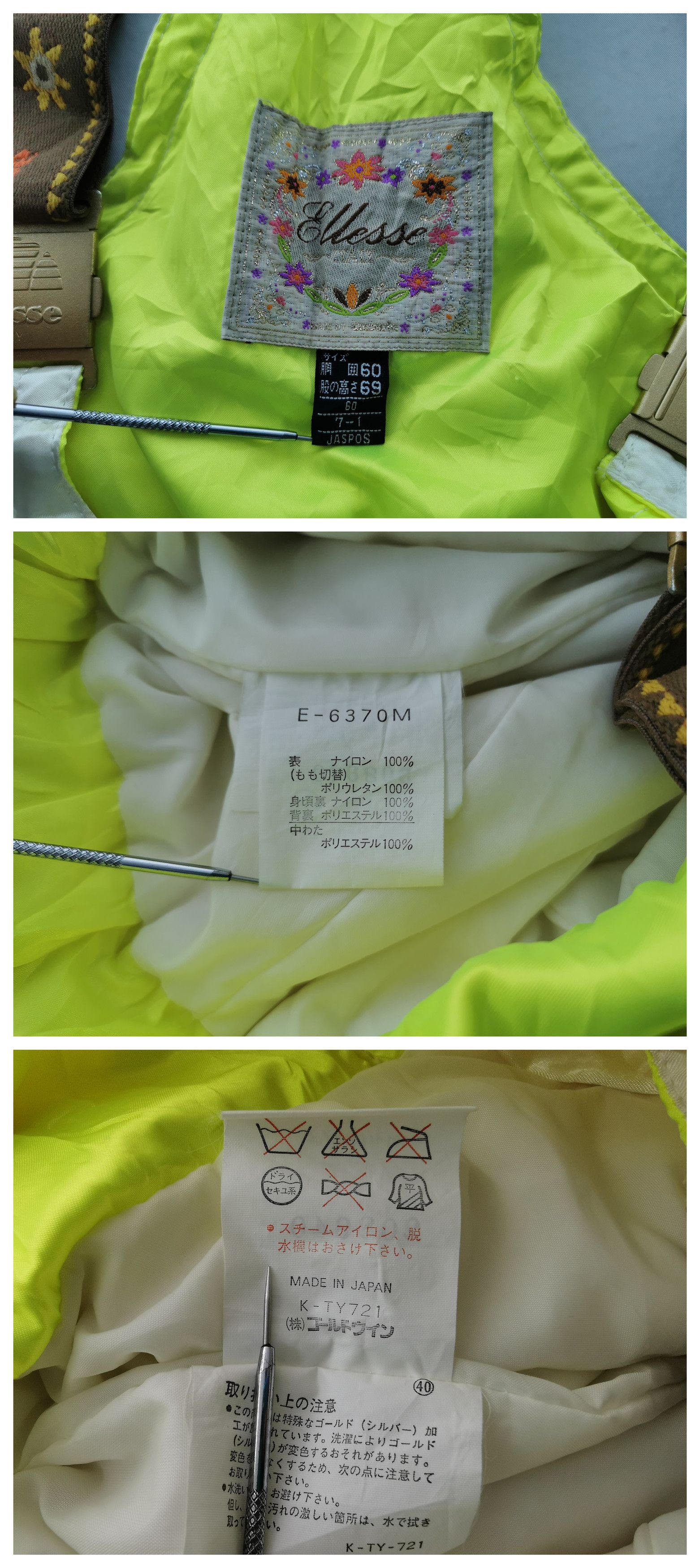 Ellesse Vintage 90's Jaspo S Ellesse Ski Jumpsuit Made In Japan Size 26" / US 2 / IT 38 - 8 Thumbnail