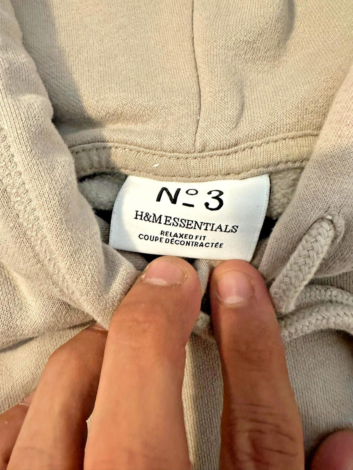 H&M H&M Men's Small No.3 Essentials Pullover Hoodie beige Size US XL / EU 56 / 4 - 4 Thumbnail