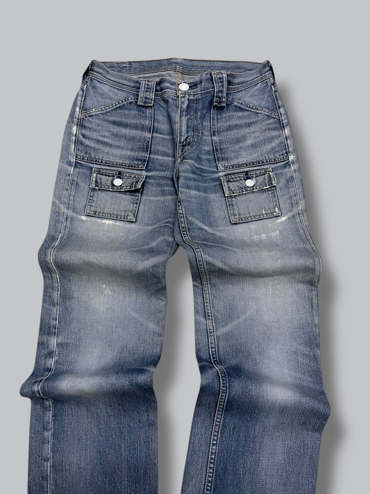 Levi's Vintage Clothing Vintage Designer Levis 302 Bush Pant Distressed Denim Size US 30 / EU 46 - 5 Thumbnail