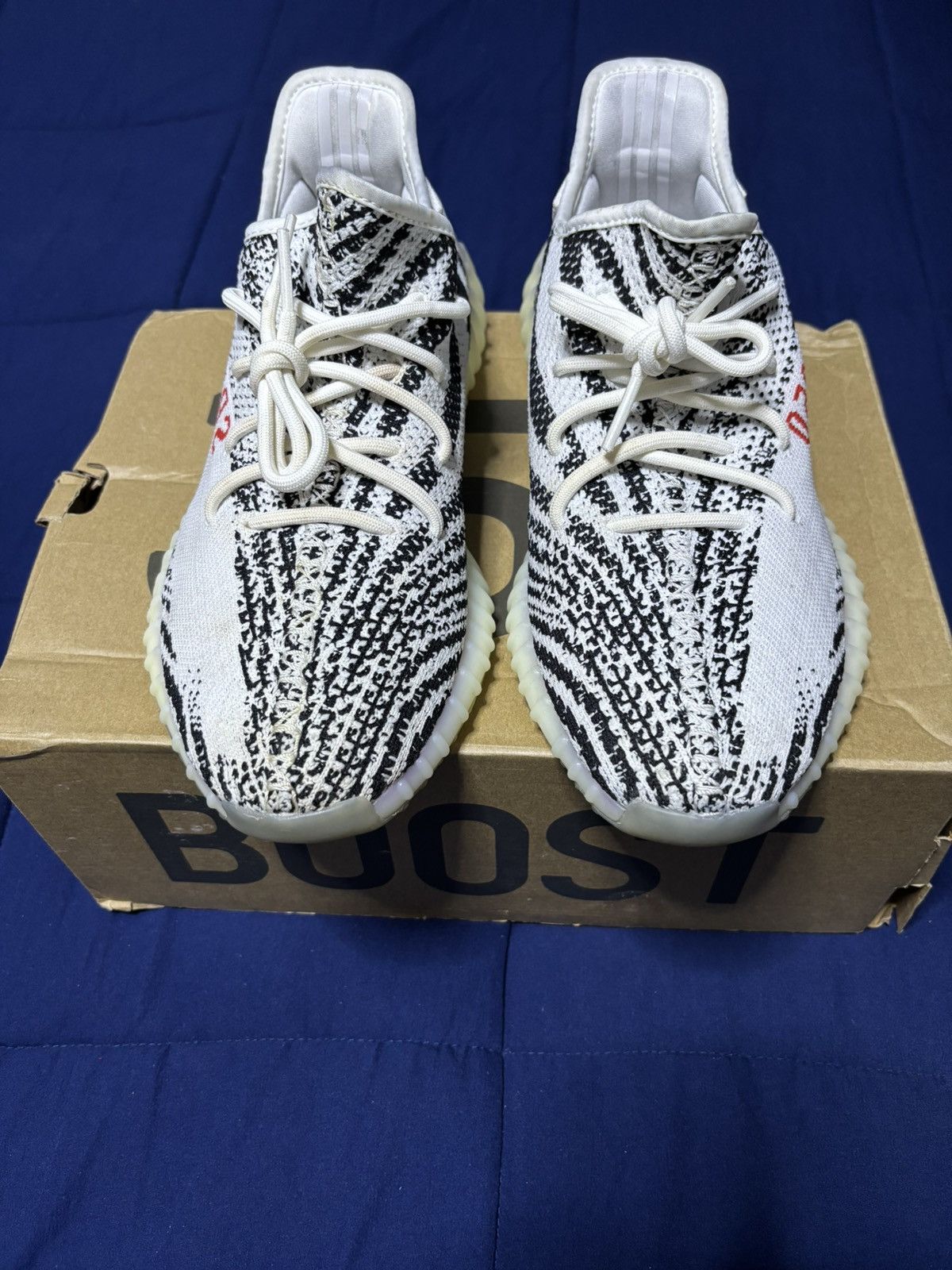 Adidas Adidas Yeezy Boost 350 V2 Zebra Size 10 Size US 10 / EU 43 - 1 Thumbnail