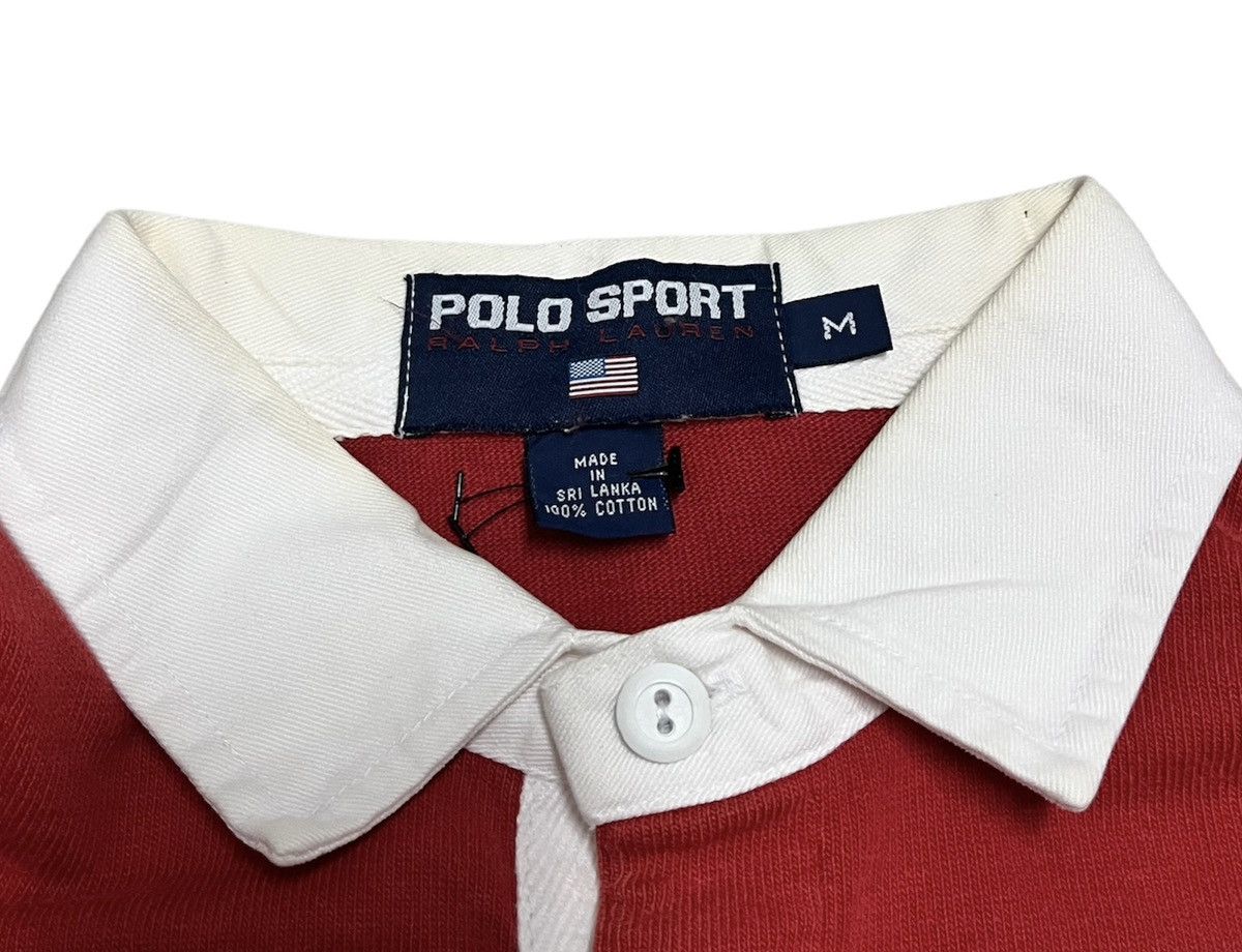 K-Swiss × Polo Ralph Lauren × Vintage 🔥Vtg Polo Sport Ralph Lauren K Swiss Rugby Shirt Size US M / EU 48-50 / 2 - 4 Thumbnail