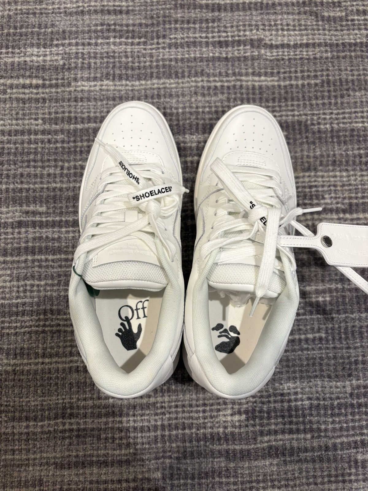 Off-White Off-White Out Of Office Leather Design Sneaker Men’s Size US 7.5 / EU 40-41 - 10 Thumbnail