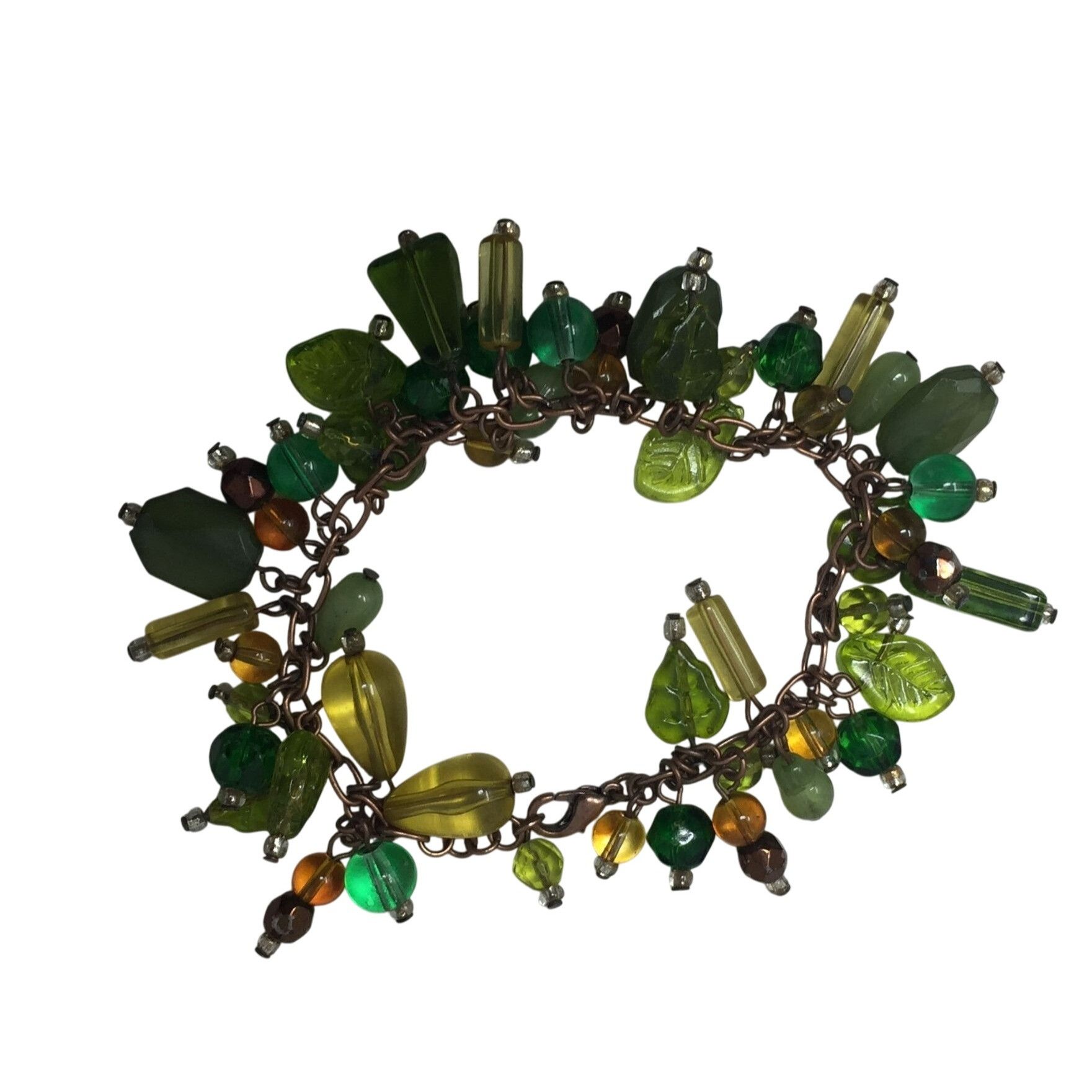 Other Women's Green Dangly Chunky Charm Bracelet Size ONE SIZE - 3 Thumbnail