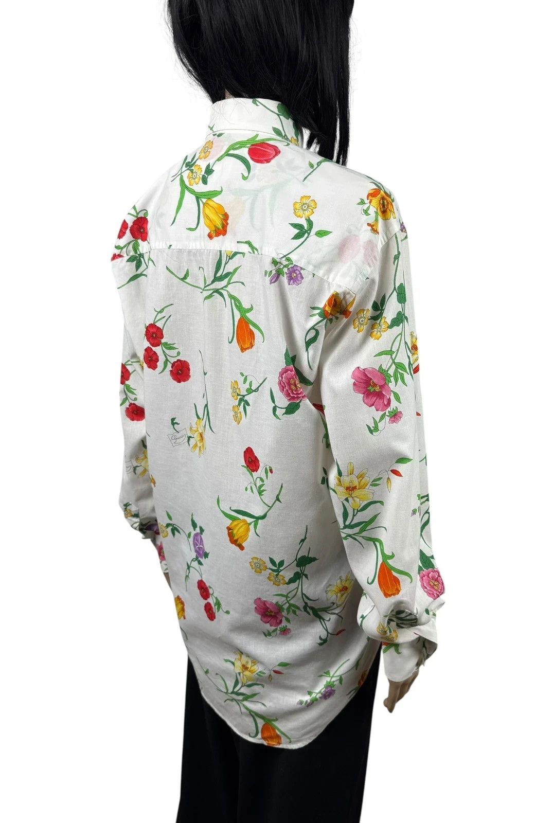 Gucci Gucci Floral Printed Shirt Vintage Cotton size 14 1/2 37 Size L / US 10 / IT 46 - 8 Thumbnail