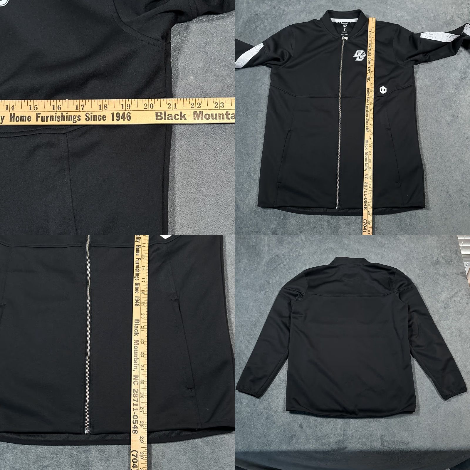 Under Armour Under Armour UA Rush Jacket Mens Medium Black Boston College Eagles Running Size US M / EU 48-50 / 2 - 8 Thumbnail