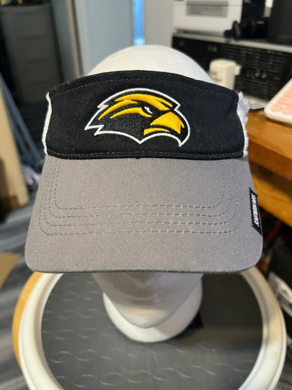 Other Men's Captivating Gray & Black Southern Miss Visor One Size Size ONE SIZE - 1 Thumbnail