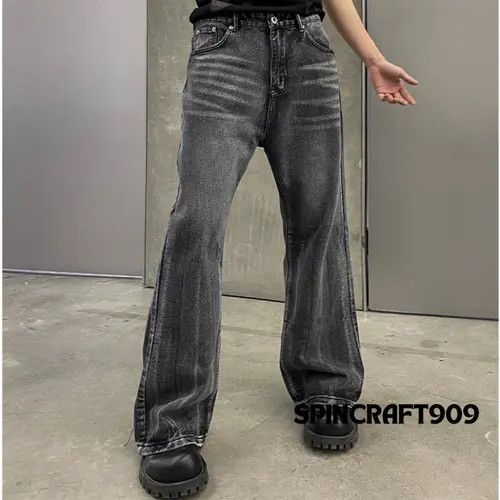 VIBE Black Washed Stacked Denim Jeans Size US 32 / EU 48 - 7 Thumbnail