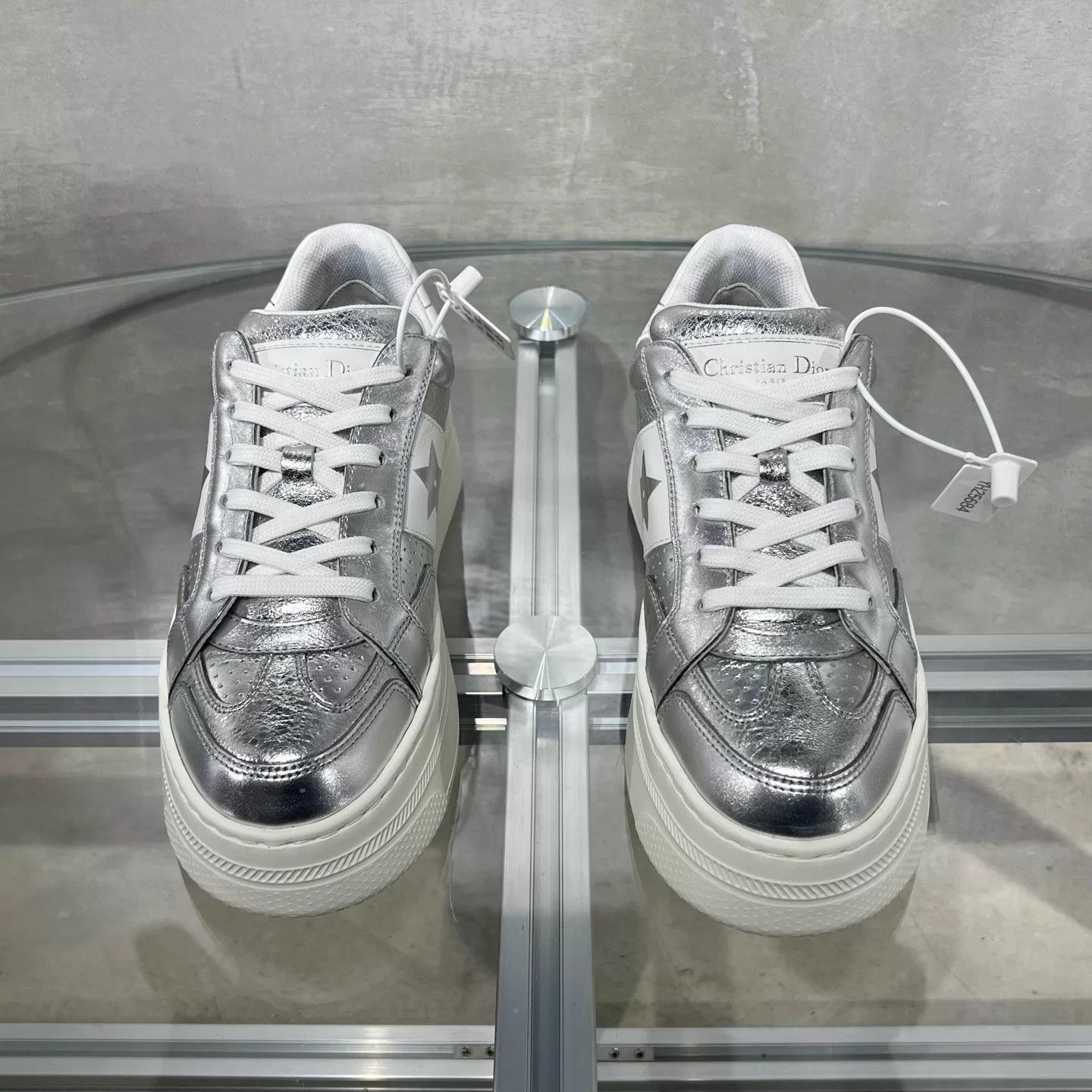 Dior DIOR Silver Platform Sneakers Size 35 Size US 4.5 / IT 34.5 - 1 Thumbnail