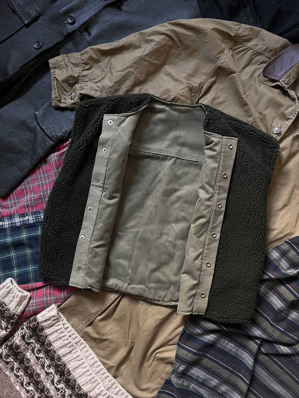 Vintage Vintage 50’s Army Khaki Military Vest Size US L / EU 52-54 / 3 - 4 Thumbnail