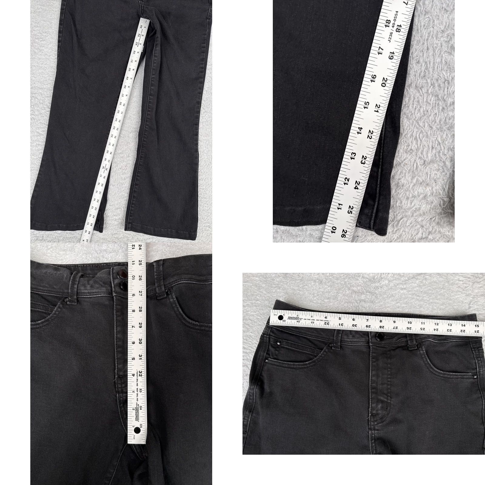 Vintage Maurices EVERflex High Rise Bootcut Jeans Womens 12 Charcoal Blue 30x26 Jeans Womens Dress Pants? Size 34" / US 12 / IT 48 - 8 Thumbnail
