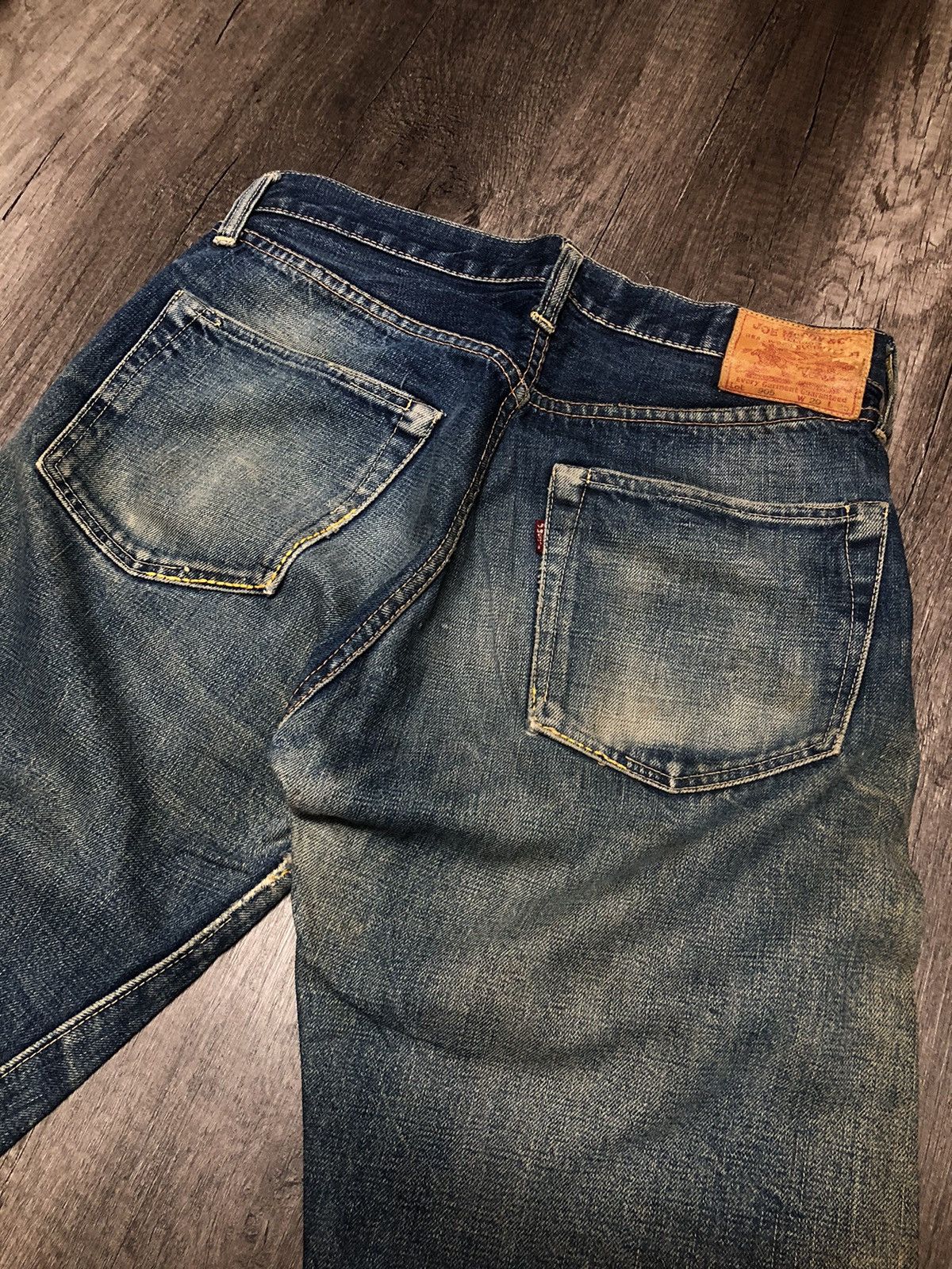 The Real McCoy's × Vintage Joe McCoy Selvedge Distressed denim Jeans Size US 29 - 7 Thumbnail