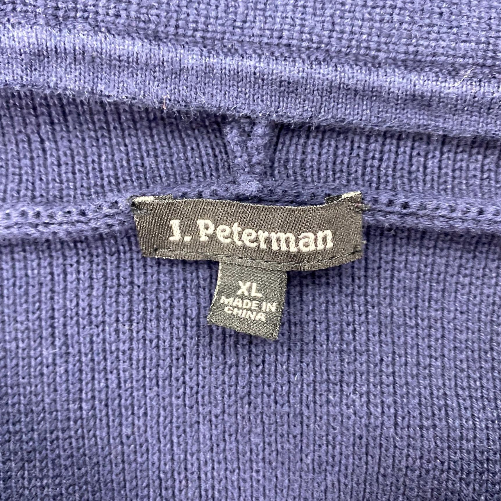 Vintage VINTAGE J. Peterman Sweater Shirt Mens XL Navy 1/4 Zip Hooded Striped Knit Cotton Pullover Mens XL Navy Knit Shirt Size US XL / EU 56 / 4 - 5 Thumbnail