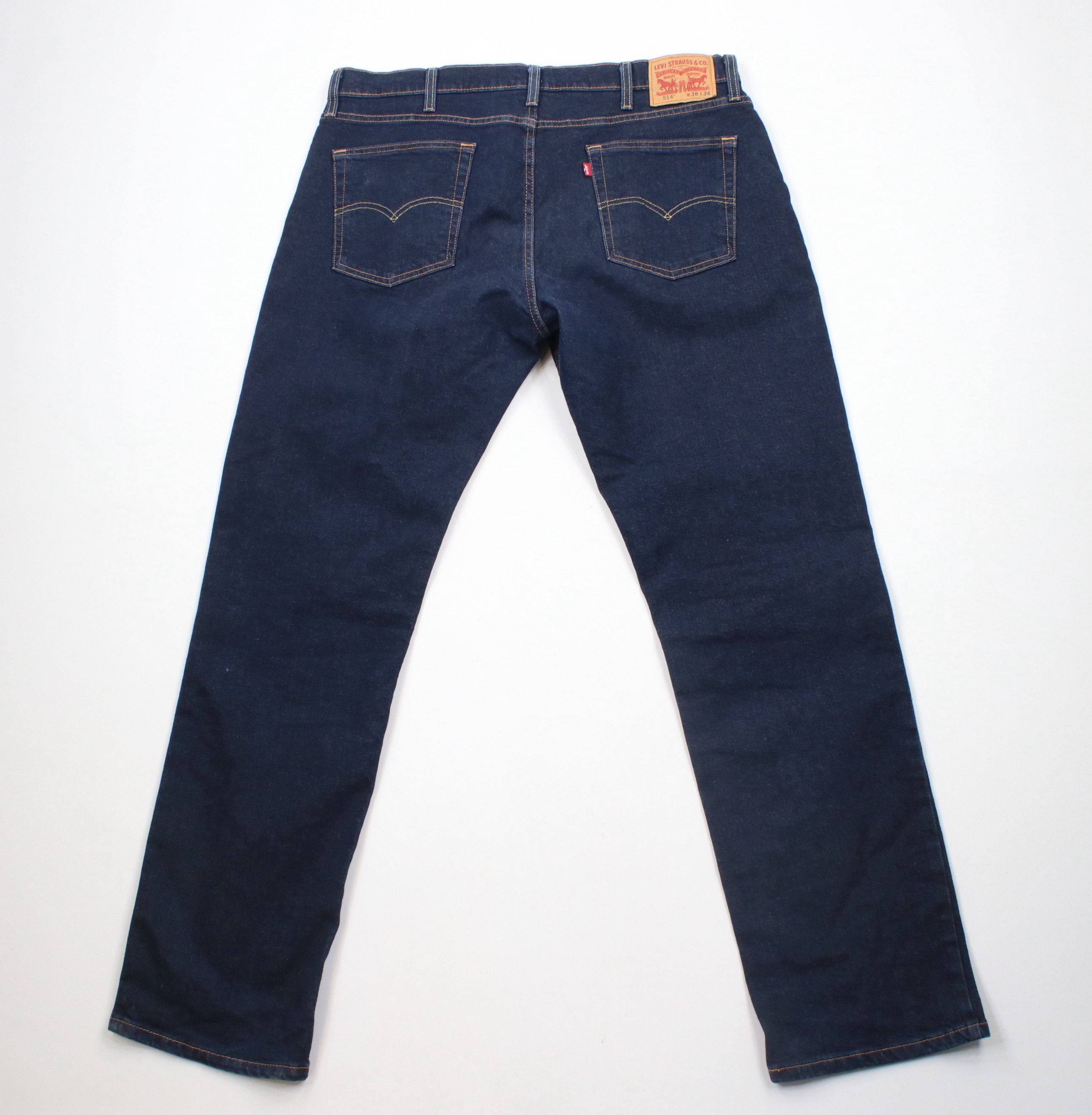 Levi's × Vintage Vintage Y2K Levis 514 Straight Leg Stretch Denim Jeans Size US 38 / EU 54 - 11 Thumbnail