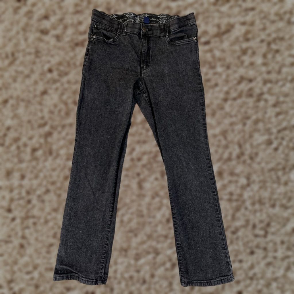 Gloria Vanderbilt Gloria Vanderbilt Women's Jeans Size 12 Black Stretch Denim Regular Fit 5-Pocket Classic Size 34" / US 12 / IT 48 - 1 Thumbnail