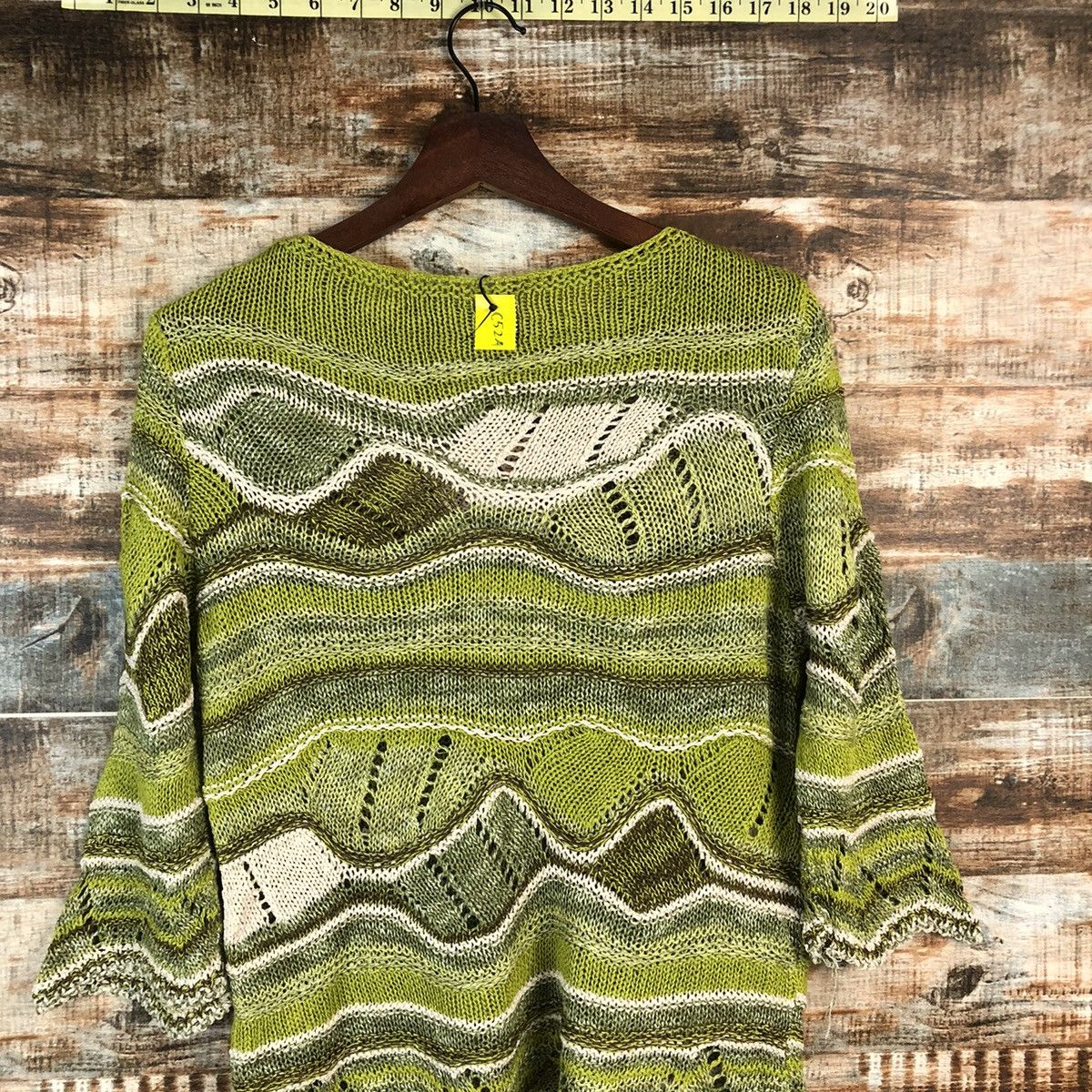 Homespun Knitwear × Japanese Brand DL Japan Art style vintage Green Knitwear #C524 Size S / US 4 / IT 40 - 13 Thumbnail