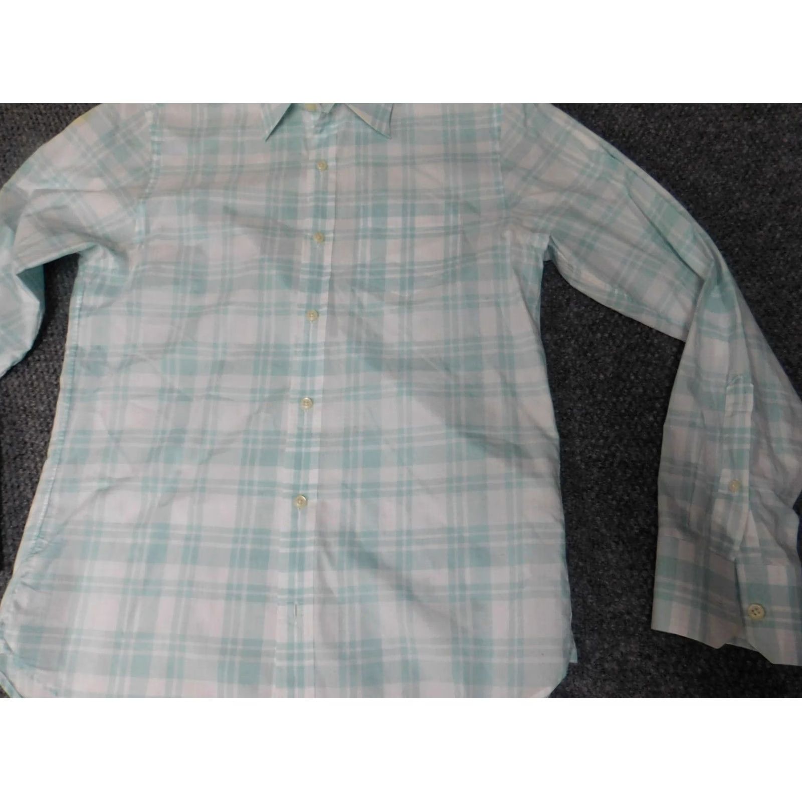 Club Monaco Club Monaco Shirt XS Blue Button-Down Men Regular Button-Up Collar Hemmed Slimming Modern 90s? Size US XS / EU 42 / 0 - 3 Thumbnail