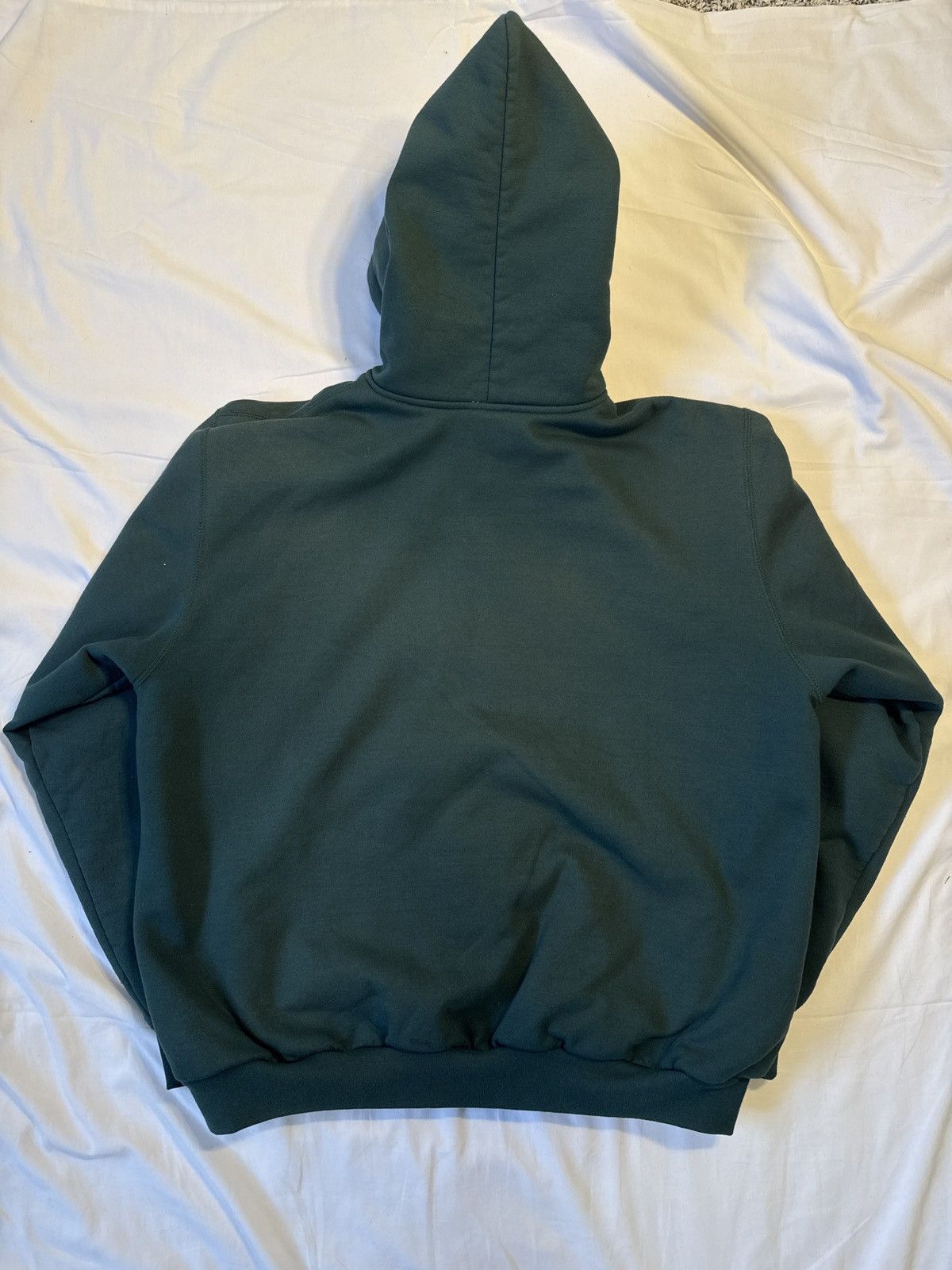 Carhartt Vintage 90s Carhartt K129 Green Thermal Limed Zip Hoodie Size US XL / EU 56 / 4 - 3 Thumbnail