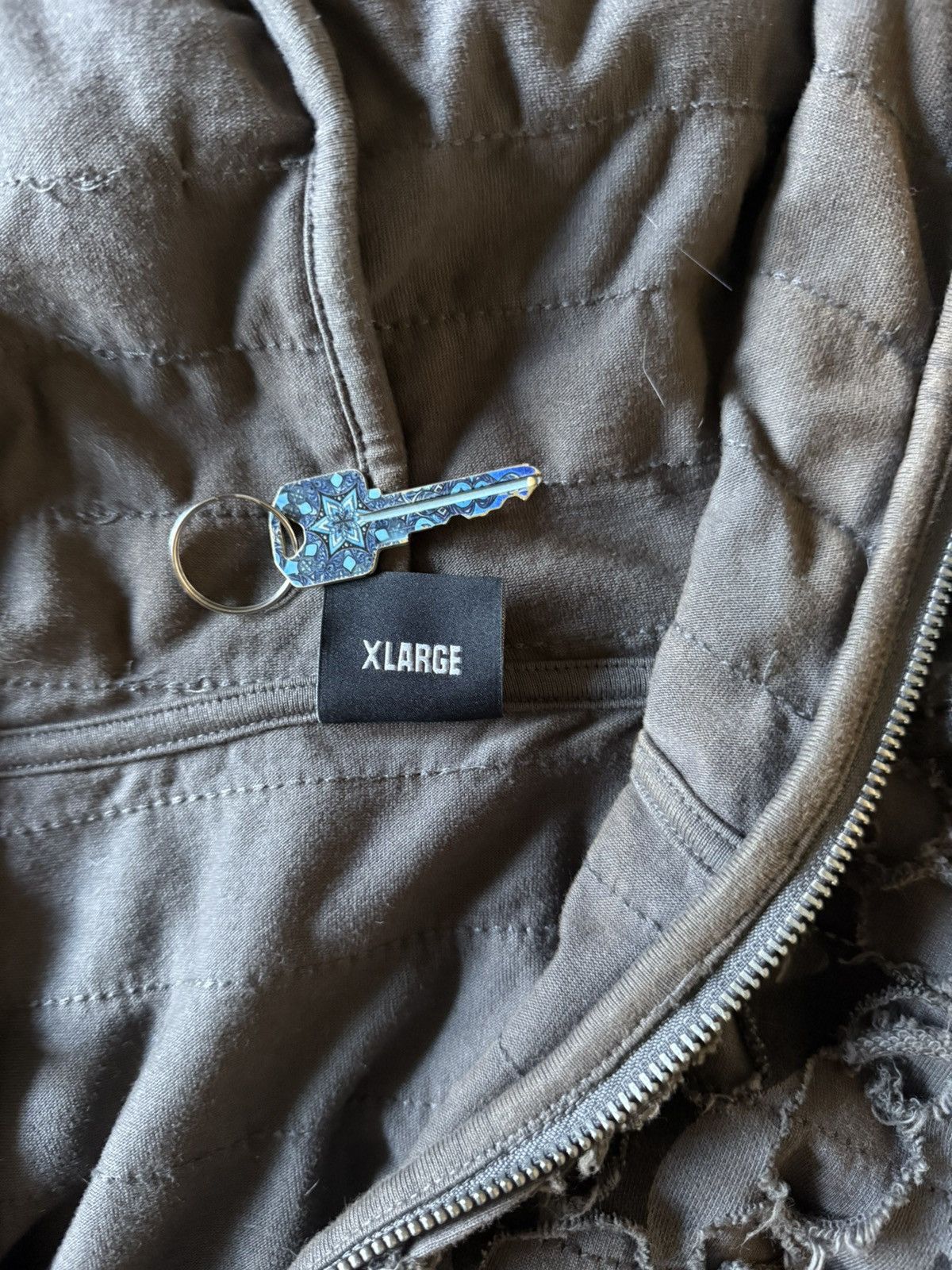 Revenge Revenge Boro R-CAMO Distressed Full Zip Hoodie Size US XL / EU 56 / 4 - 7 Thumbnail