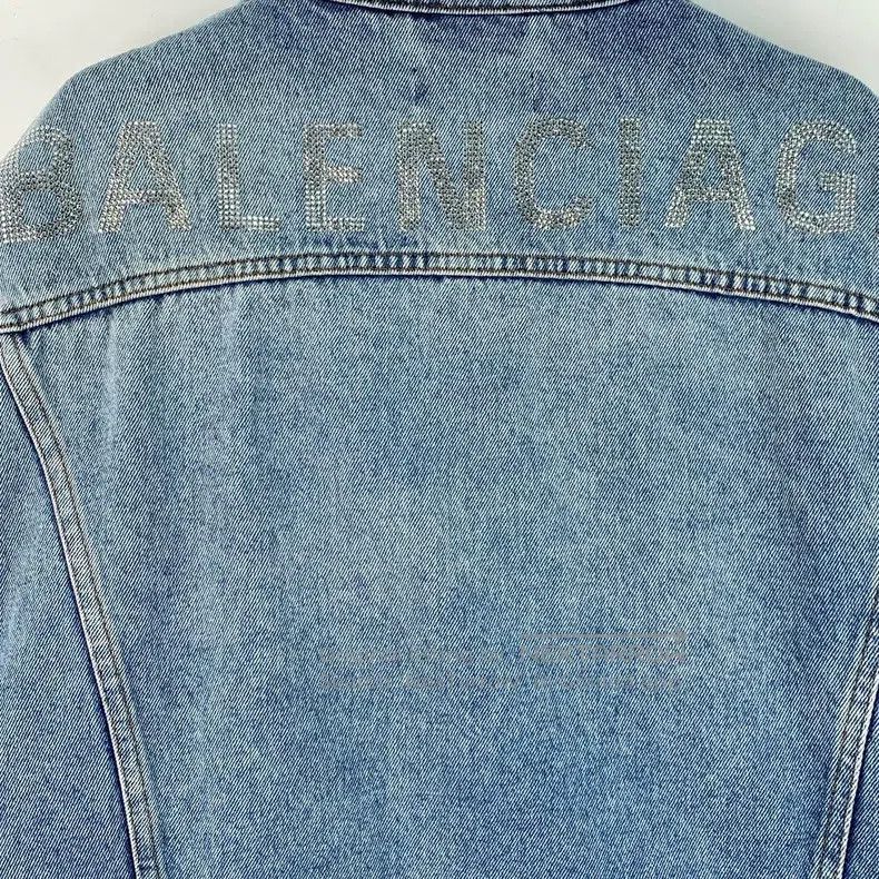 Balenciaga Balenciaga Light Blue Cotton Lapel Single Breasted Long Sl Size XS / US 0-2 / IT 36-38 - 5 Thumbnail