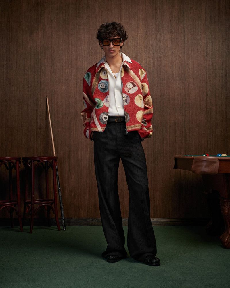 Amiri oc11z0126 Billiards Tapestry Blouson Jacket in Multicolor Size US S / EU 44-46 / 1 - 2 Thumbnail