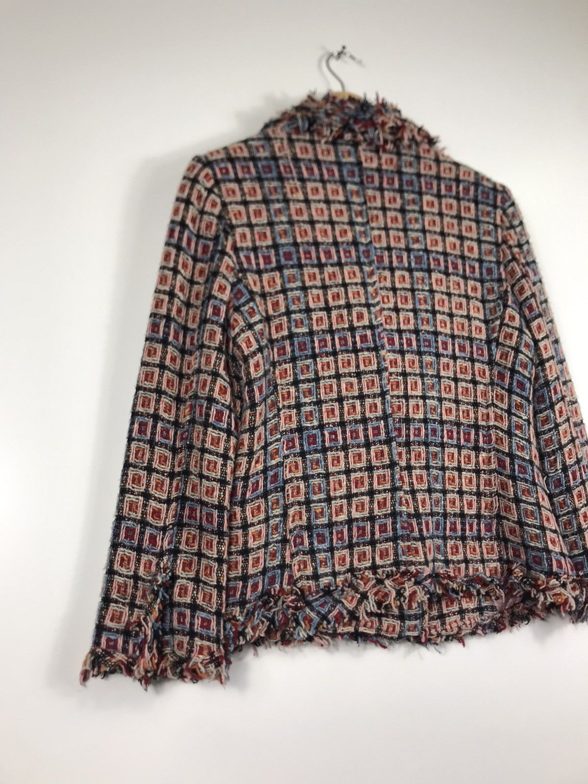 Elisa Cavaletti 🔥Nice Design Elisa Cavaletti Italia Wool Tweed Coat Jacket Size S / US 4 / IT 40 - 16 Thumbnail
