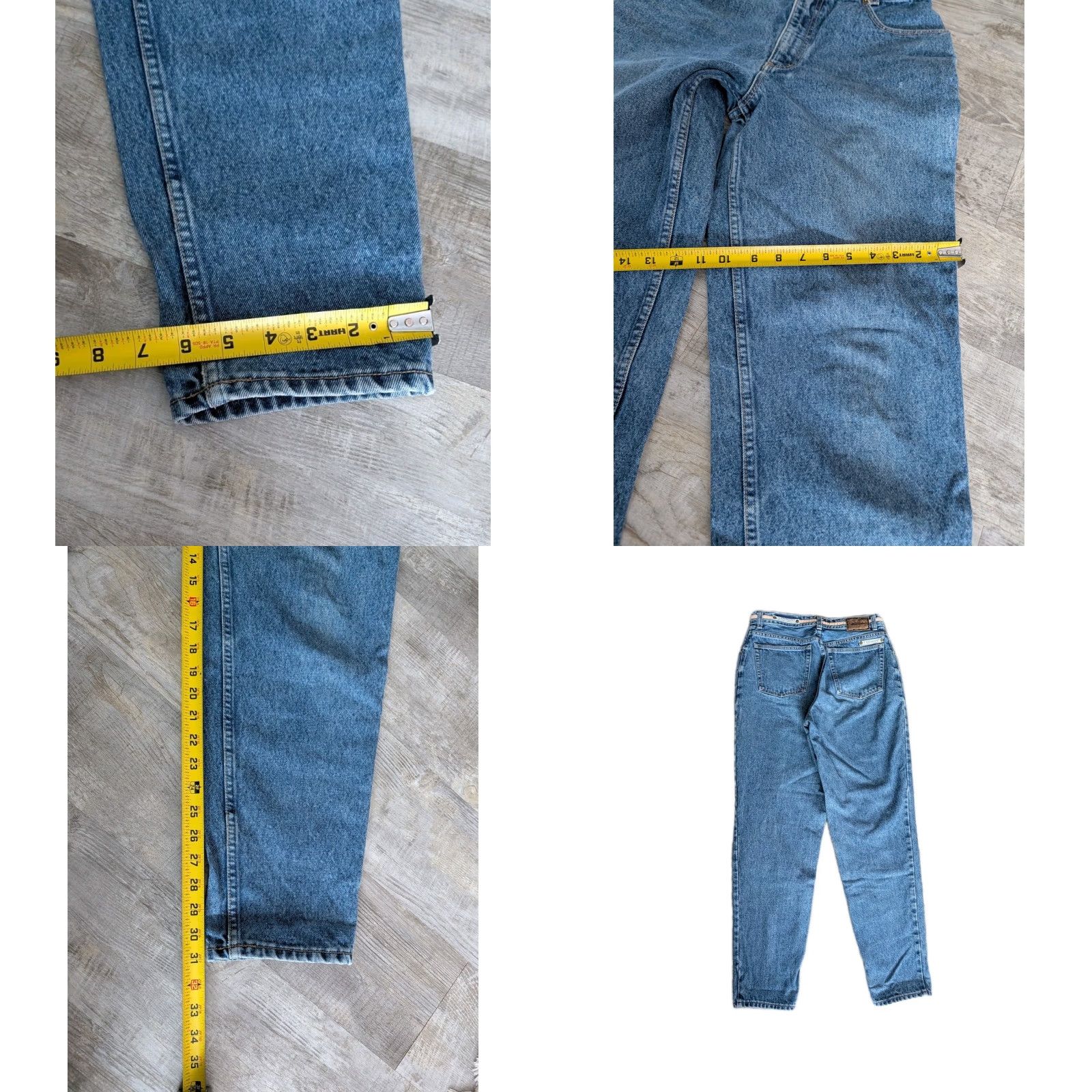 Vintage VINTAGE Lawman High Rise Tapered Leg Jeans Women's Size 13 30x31 Denim Blue 90s Cowboy Size 34" / US 12 / IT 48 - 9 Thumbnail