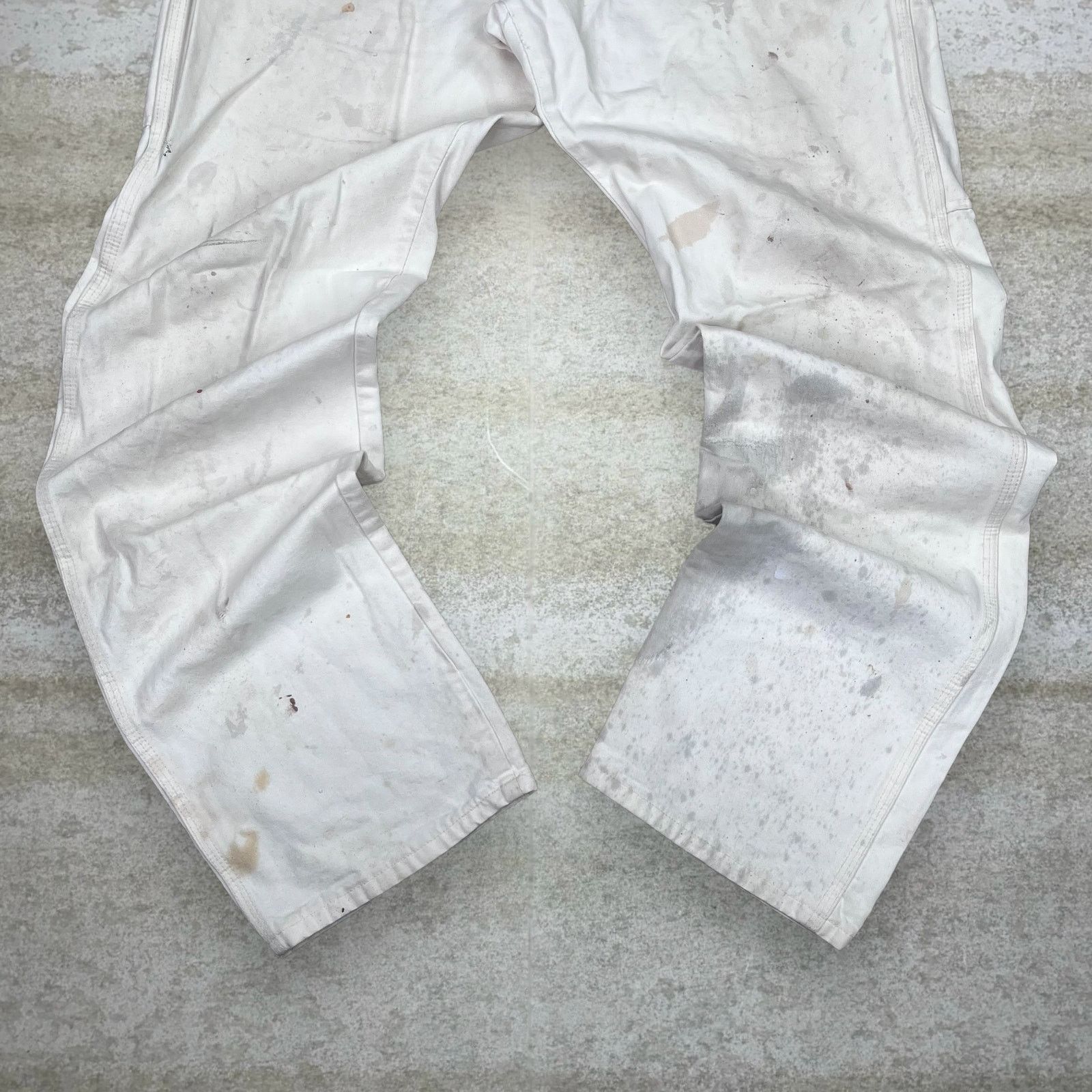 Dickies Vintage 90s Dickies Carpenter Pants 36x34 Baggy White Canvas Size US 36 / EU 52 - 5 Thumbnail