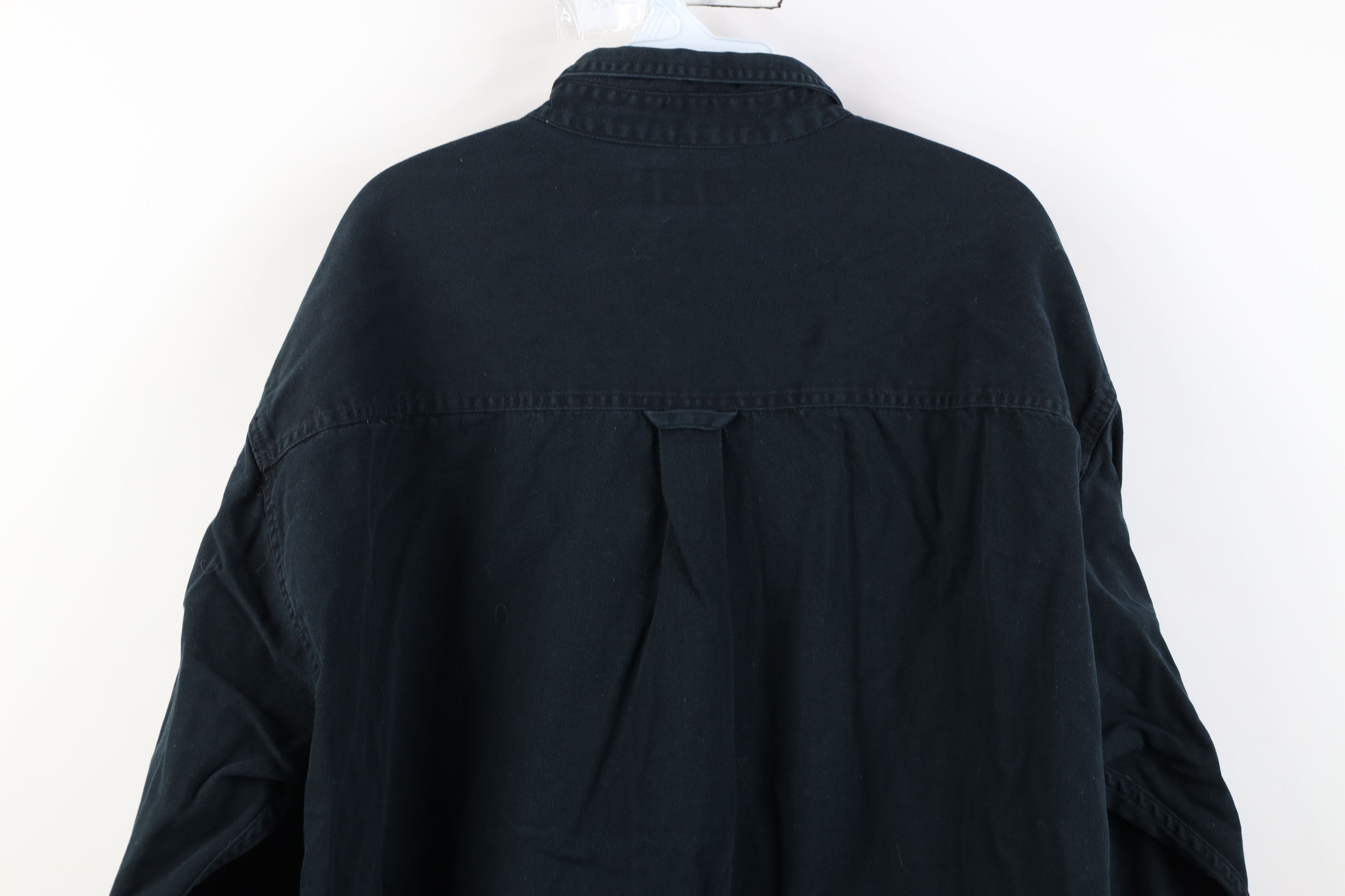 Vintage Vintage 90s Streetwear Twill Collared Button Down Shirt Size US XL / EU 56 / 4 - 12 Thumbnail