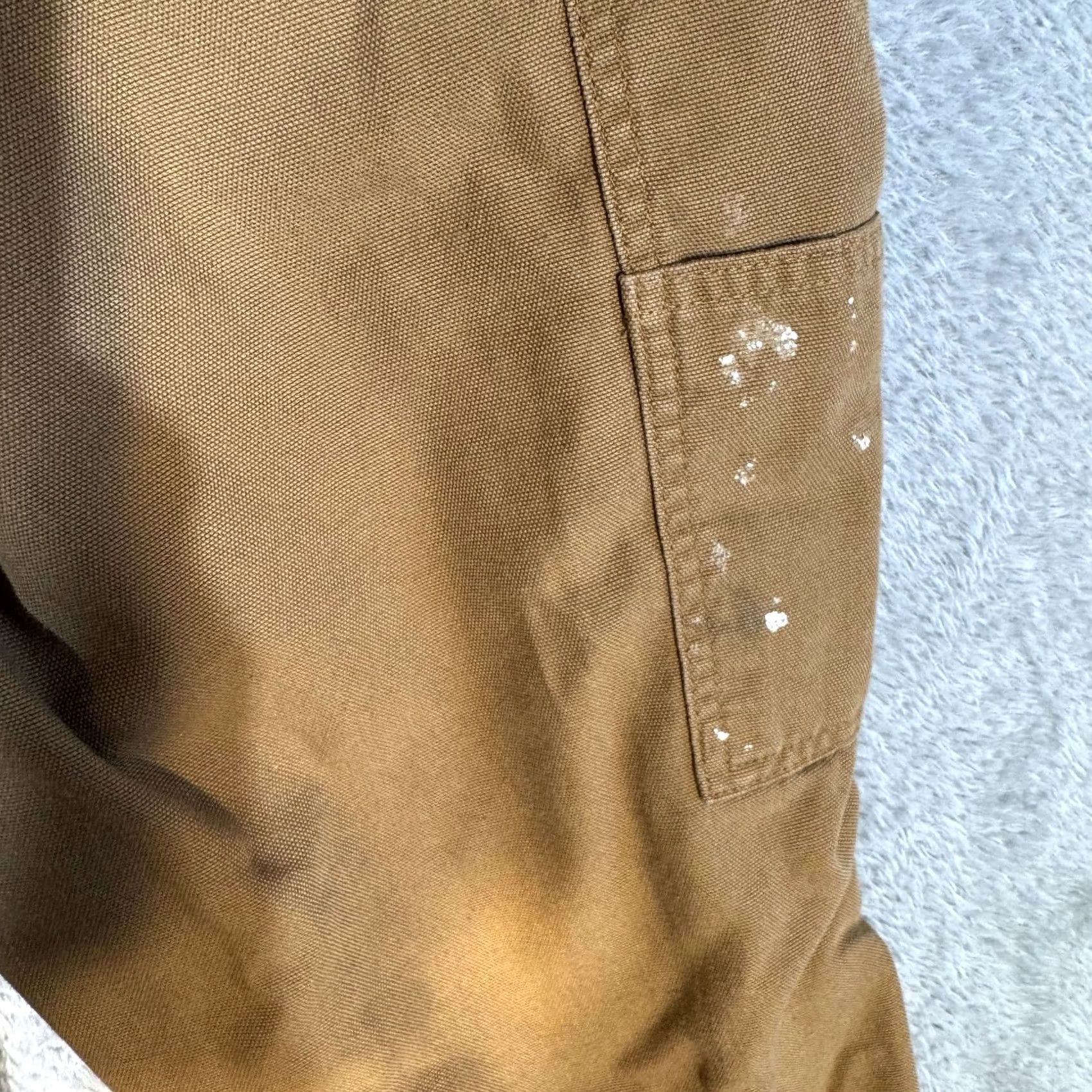 Carhartt Carhartt Carpenter Pants Mens 34 x 30 Brown Canvas Dungaree Fit Workwear Size US 34 / EU 50 - 5 Thumbnail