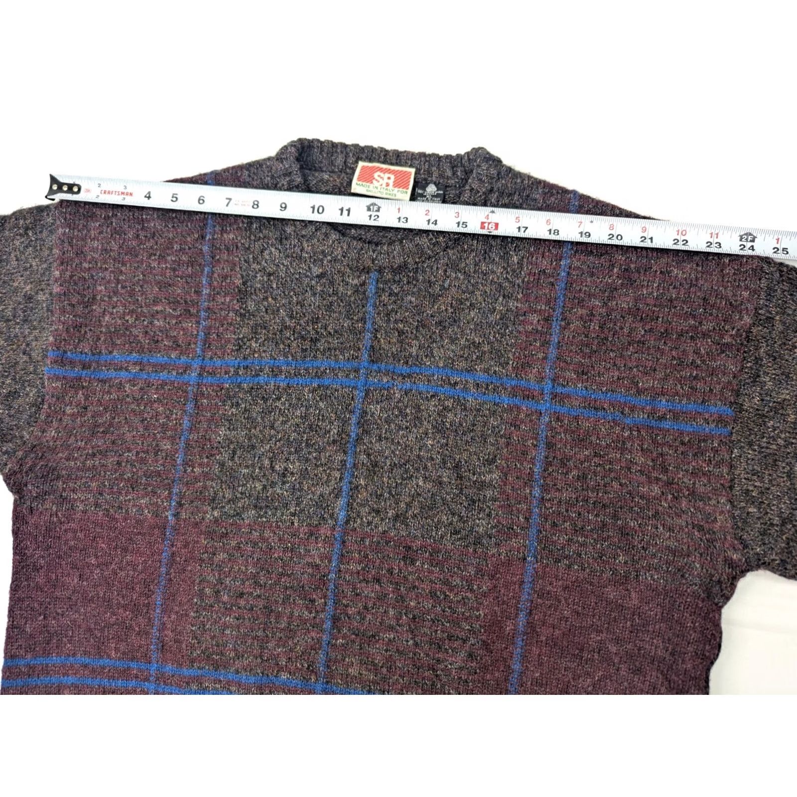 Vintage SR for Shillito Rikes VTG 100% Virgin Merino Wool Pullover Crew Neck Sweater Men XL Gray Size US XL / EU 56 / 4 - 6 Thumbnail