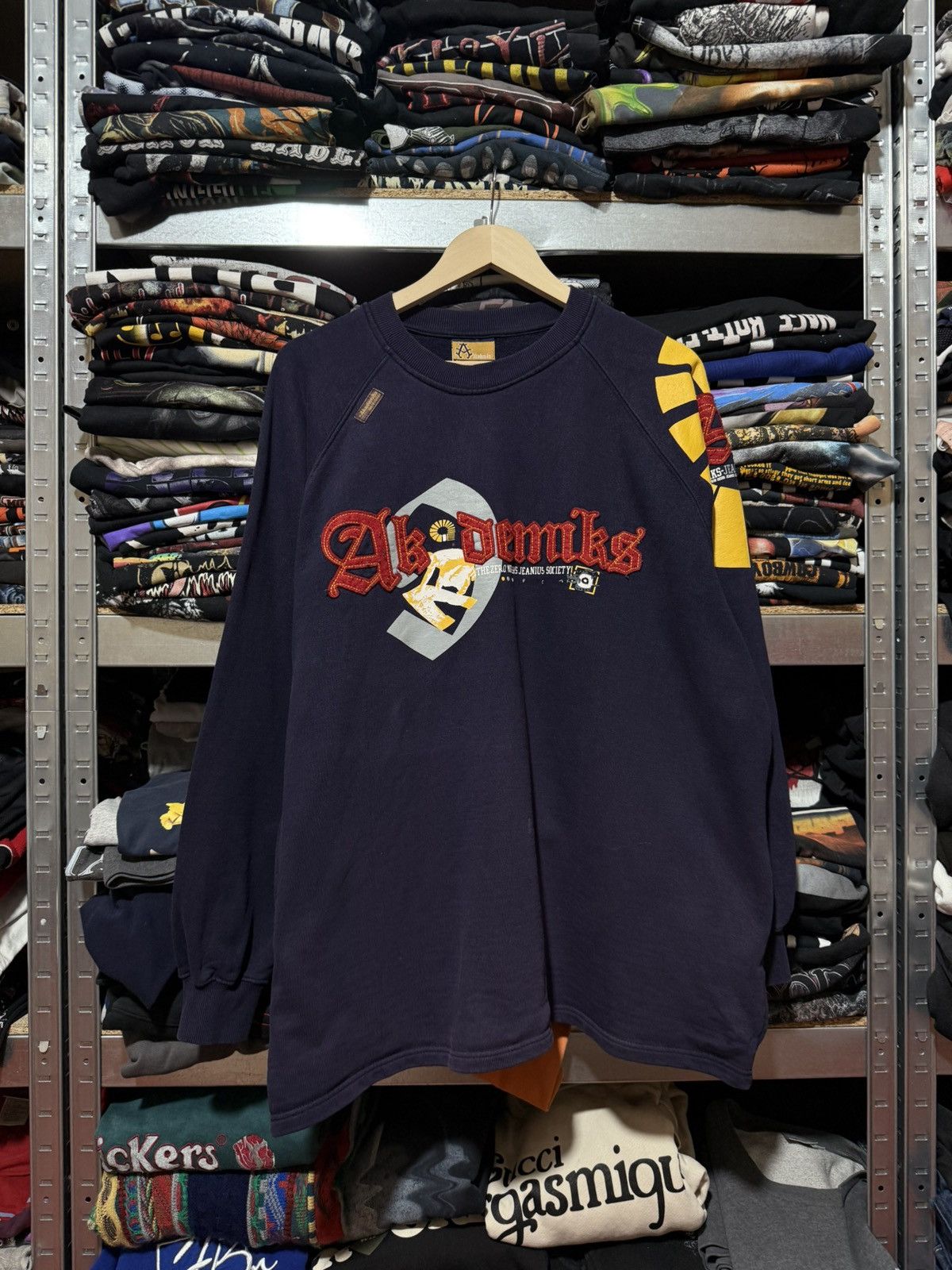 Akademiks Y2K Akademiks Jeanius Kanye West Style Swetashirt Hype Y2K Size US XXL / EU 58 / 5 - 1 Thumbnail