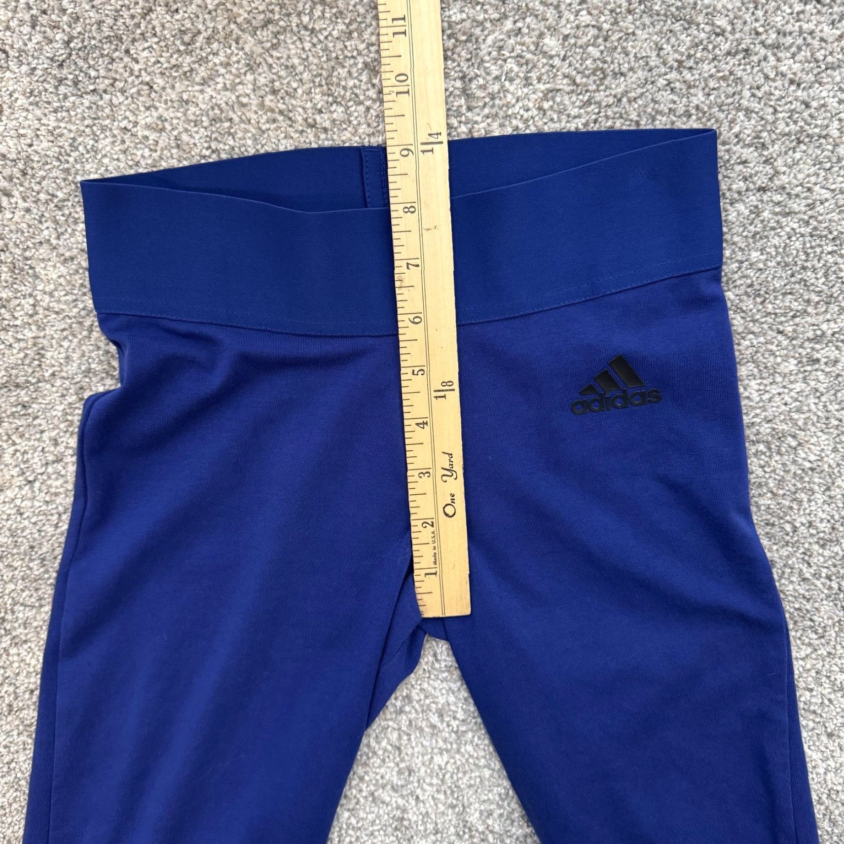 Adidas Adidas Leggings XS Activewear Women Regular Ankle Blue Reflective Breathable Stretch Yoga Running Gym Training Size 26" / US 2 / IT 38 - 5 Thumbnail